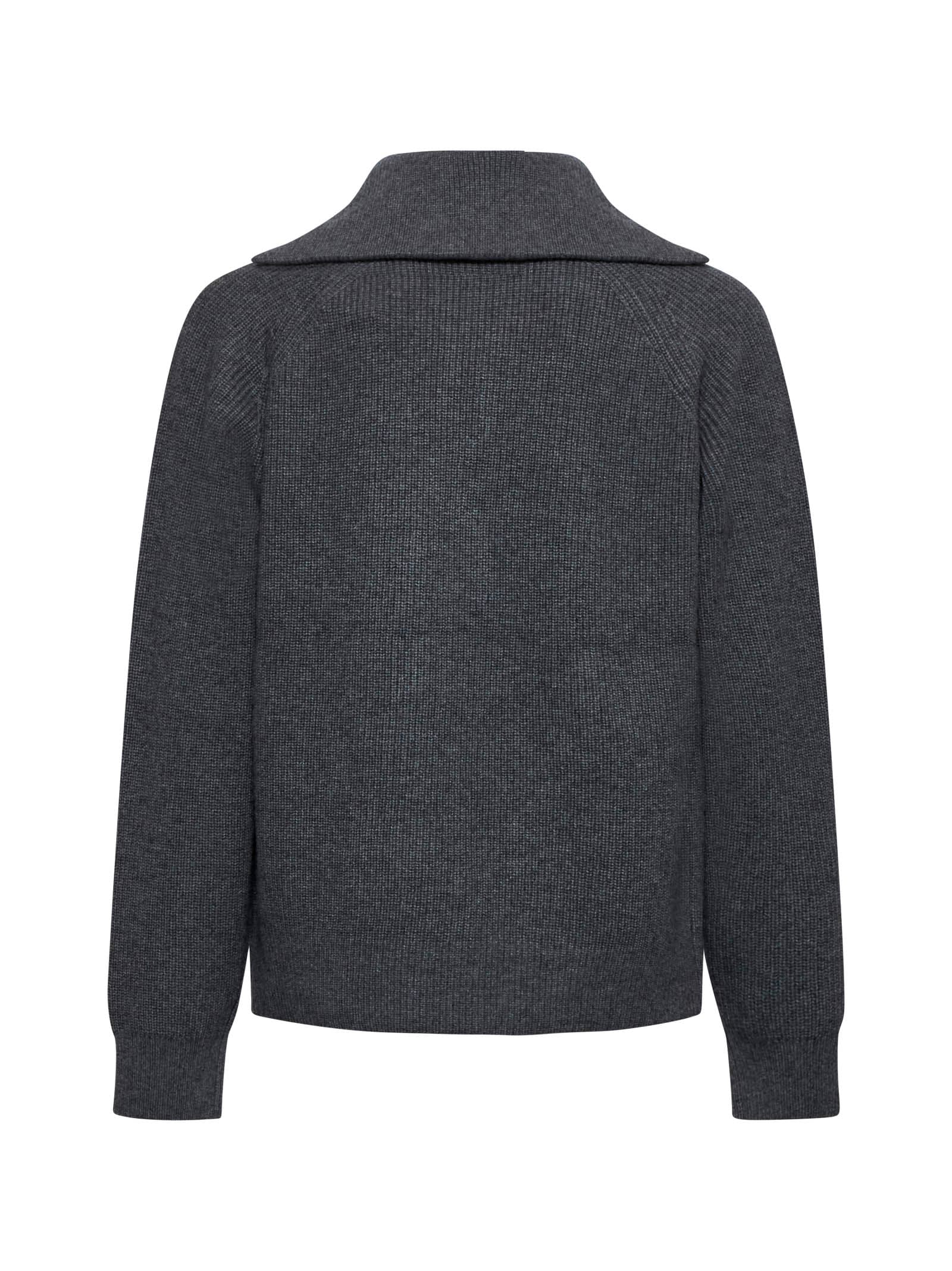 Shop Maison Kitsuné Sweater In Medium Grey Melange