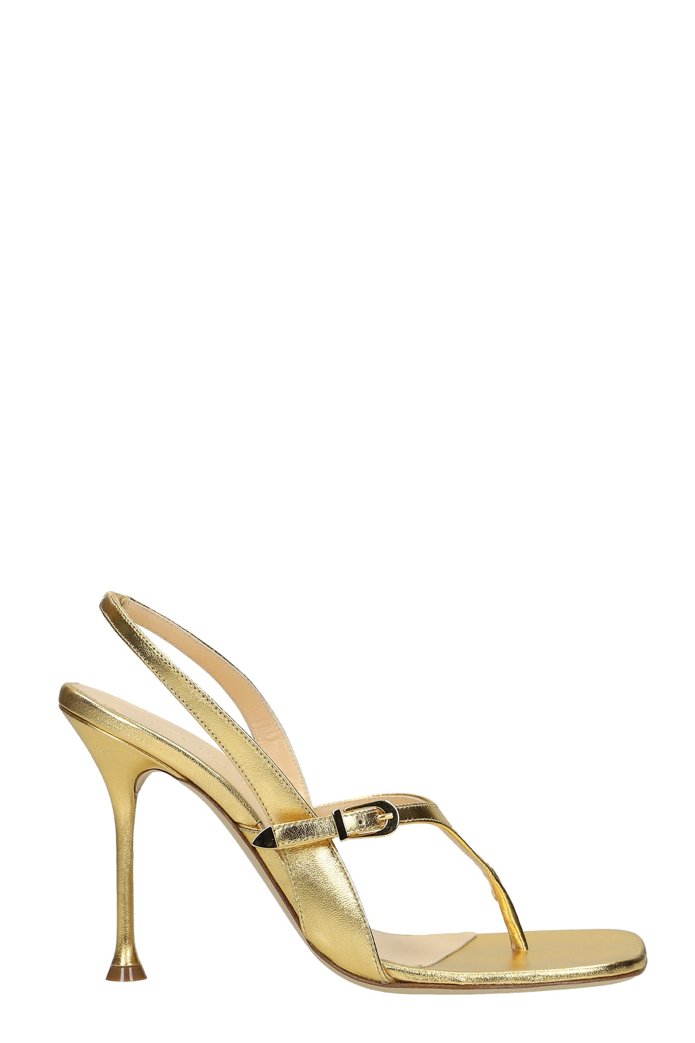 Magda Butrym Sandals In Gold Leather