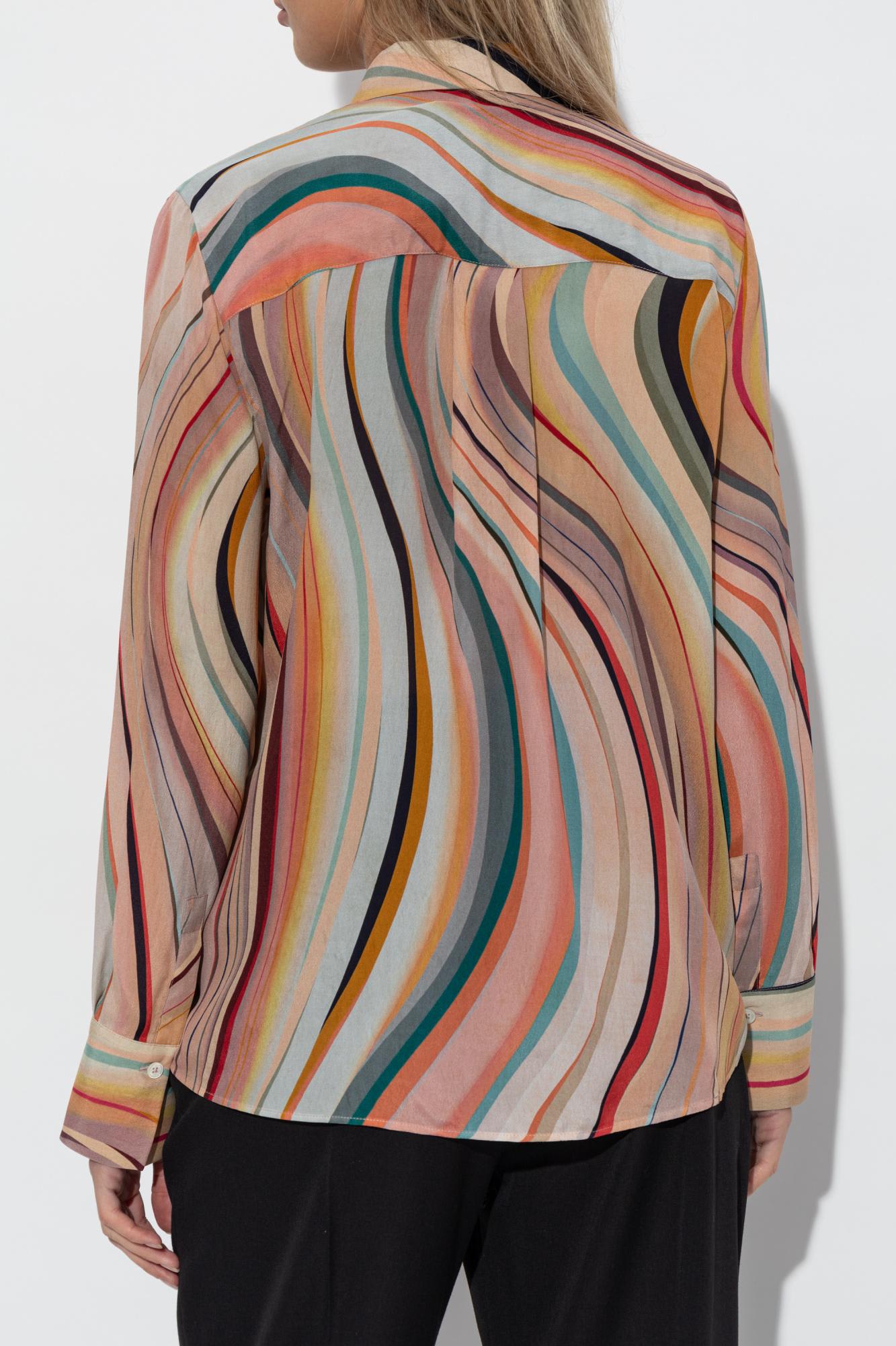 Ps By Paul Smith Ps Paul Smith Shirt With Silk Finish In Black