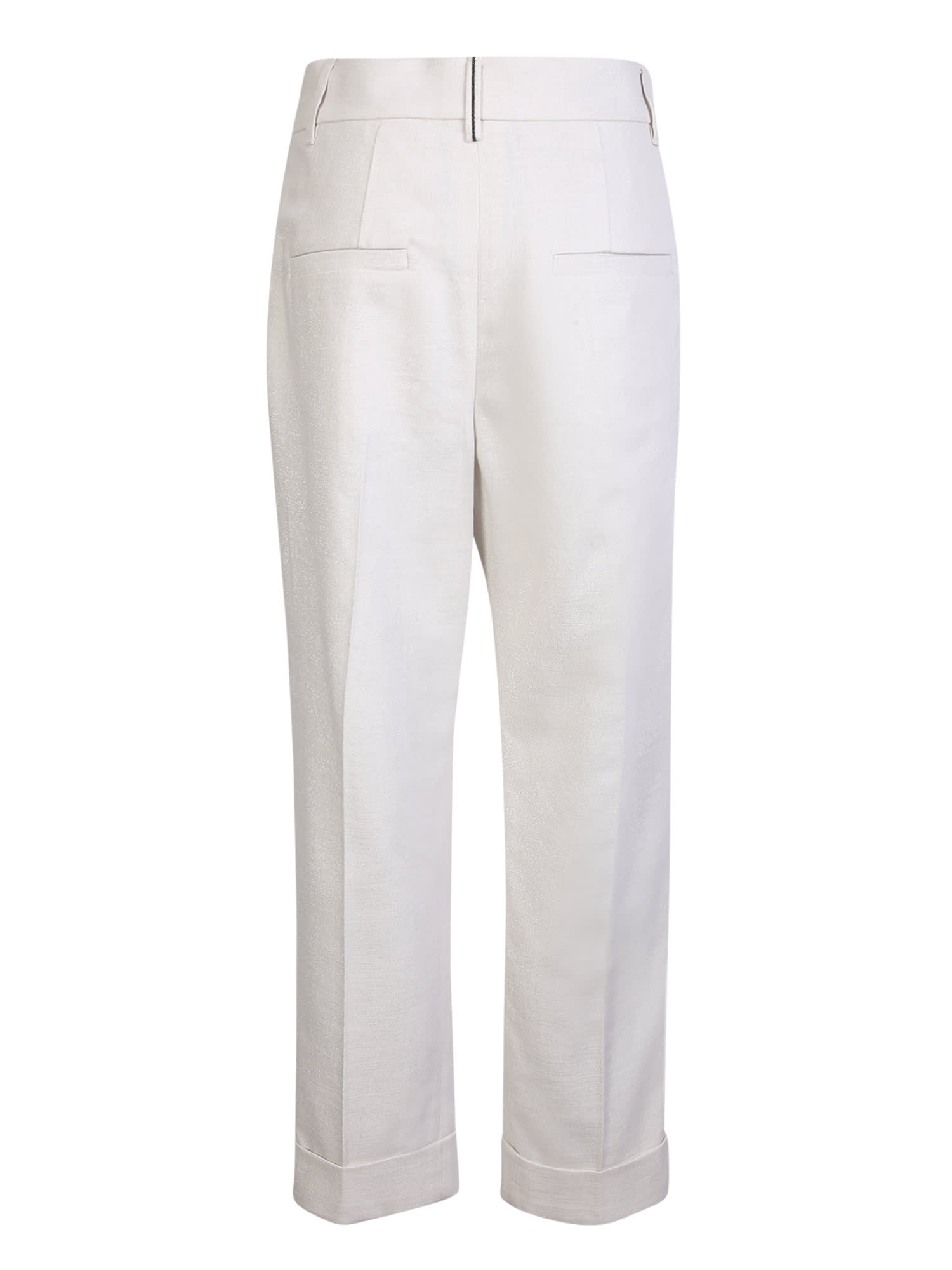 Shop Brunello Cucinelli Sartorial Trousers In White
