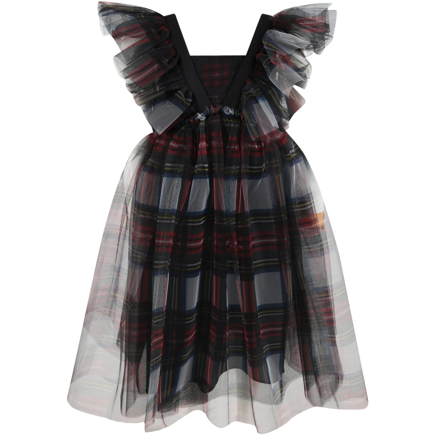 Photo of  Philosophy di Lorenzo Serafini Multicolor Dress For Girl With Check- shop Philosophy di Lorenzo Serafini Dresses online sales