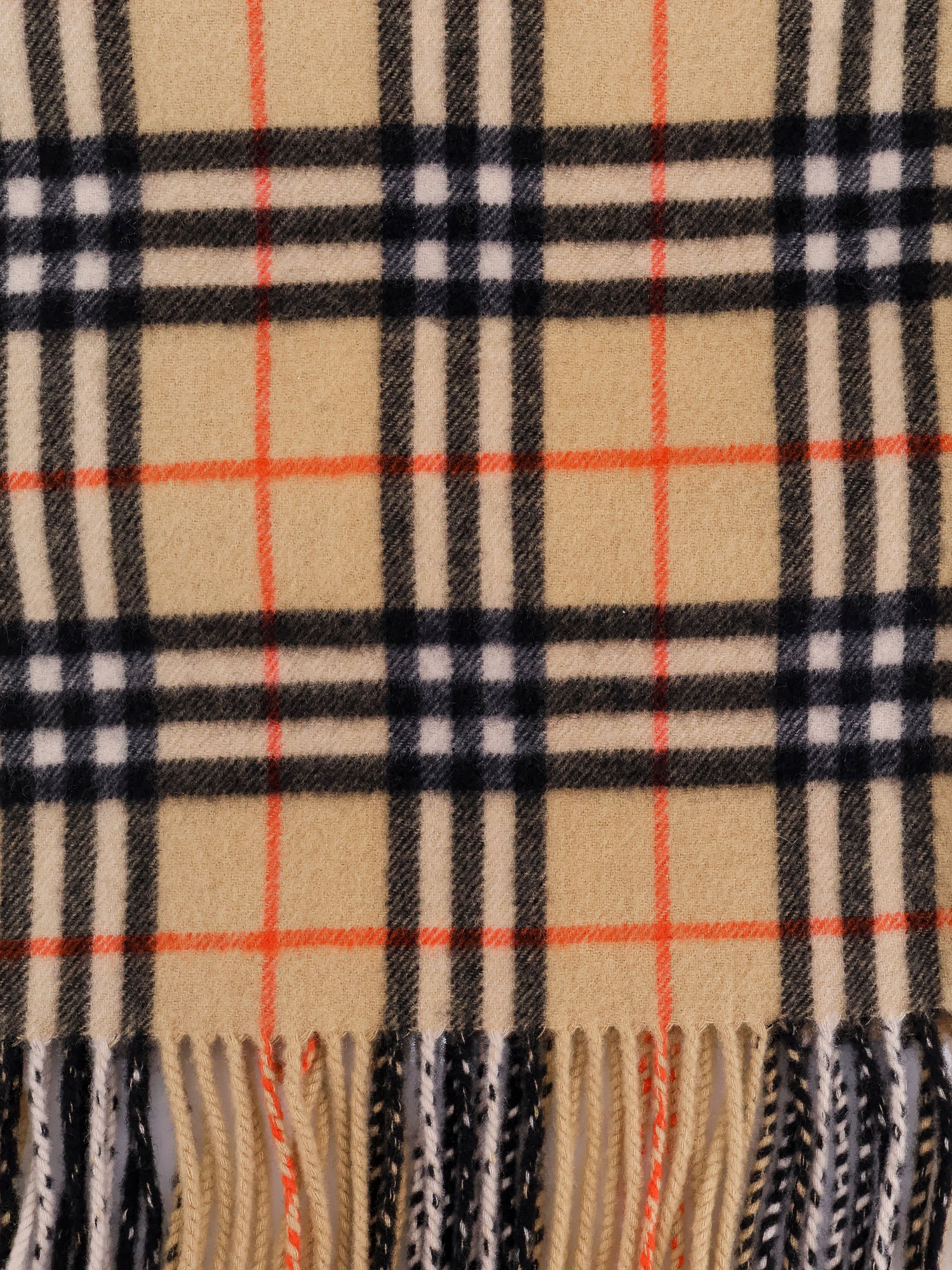 Shop Burberry Scarf In Beige