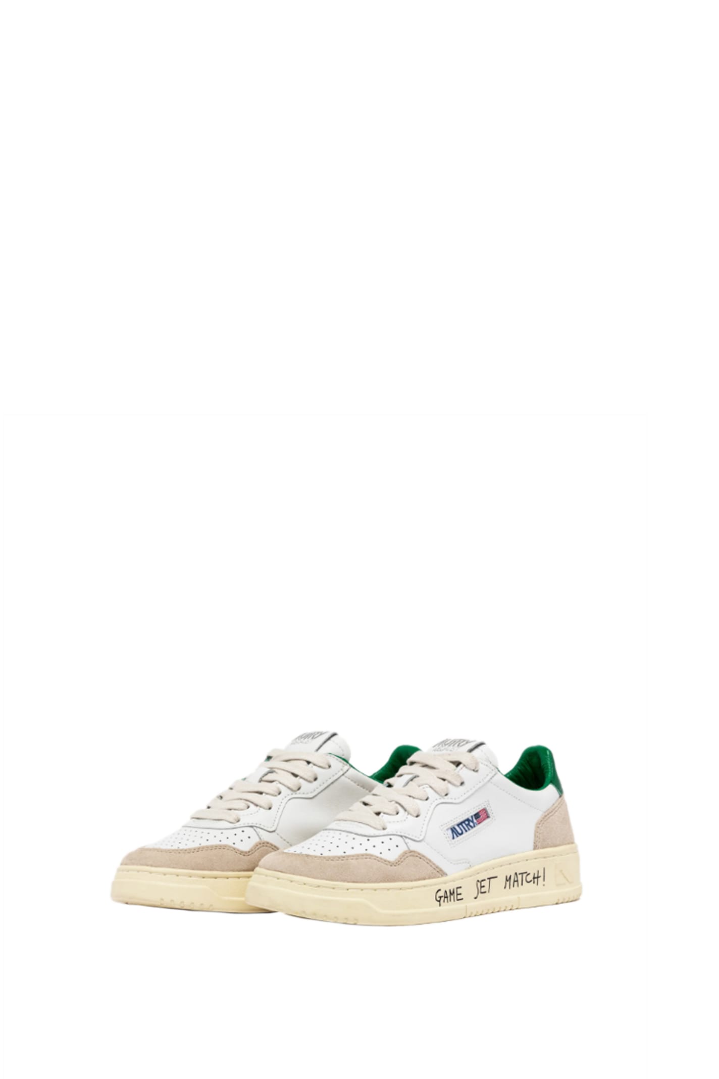 Shop Autry Medalist Low Sneakers In Green