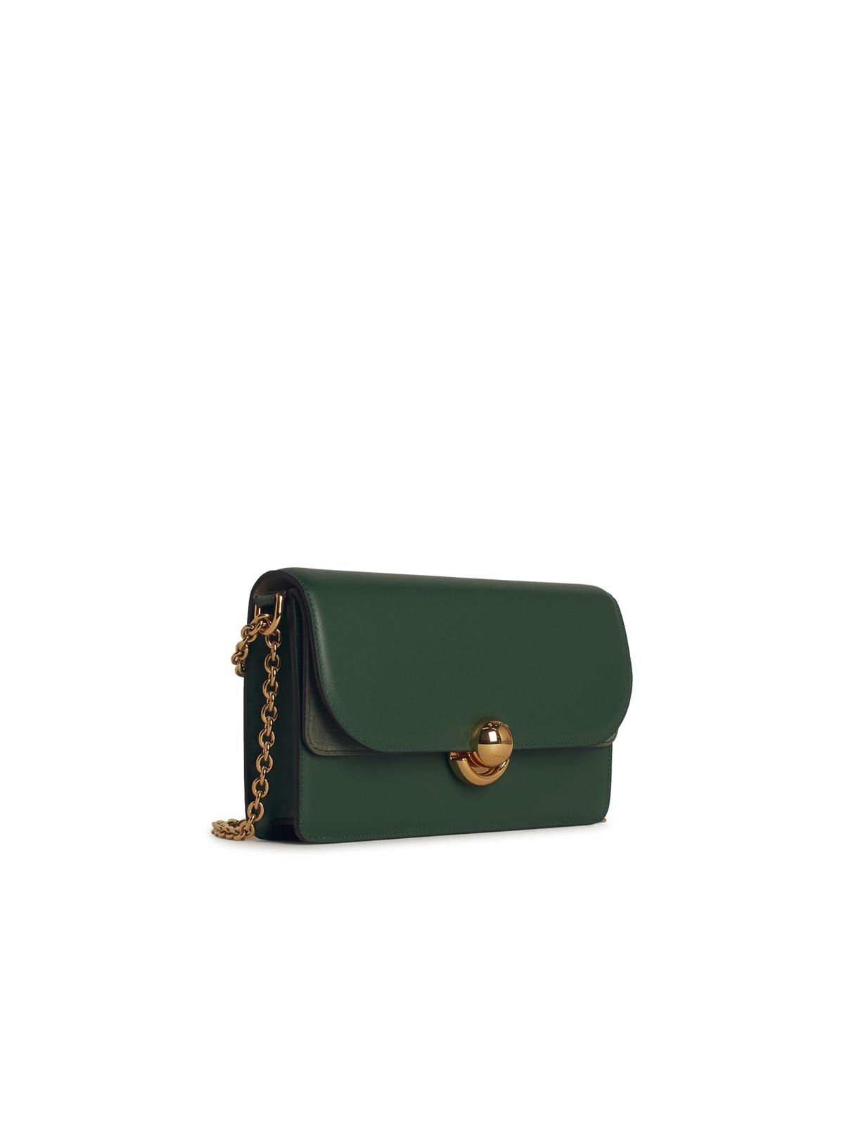 Shop Furla Green Leather Crossbody Bag