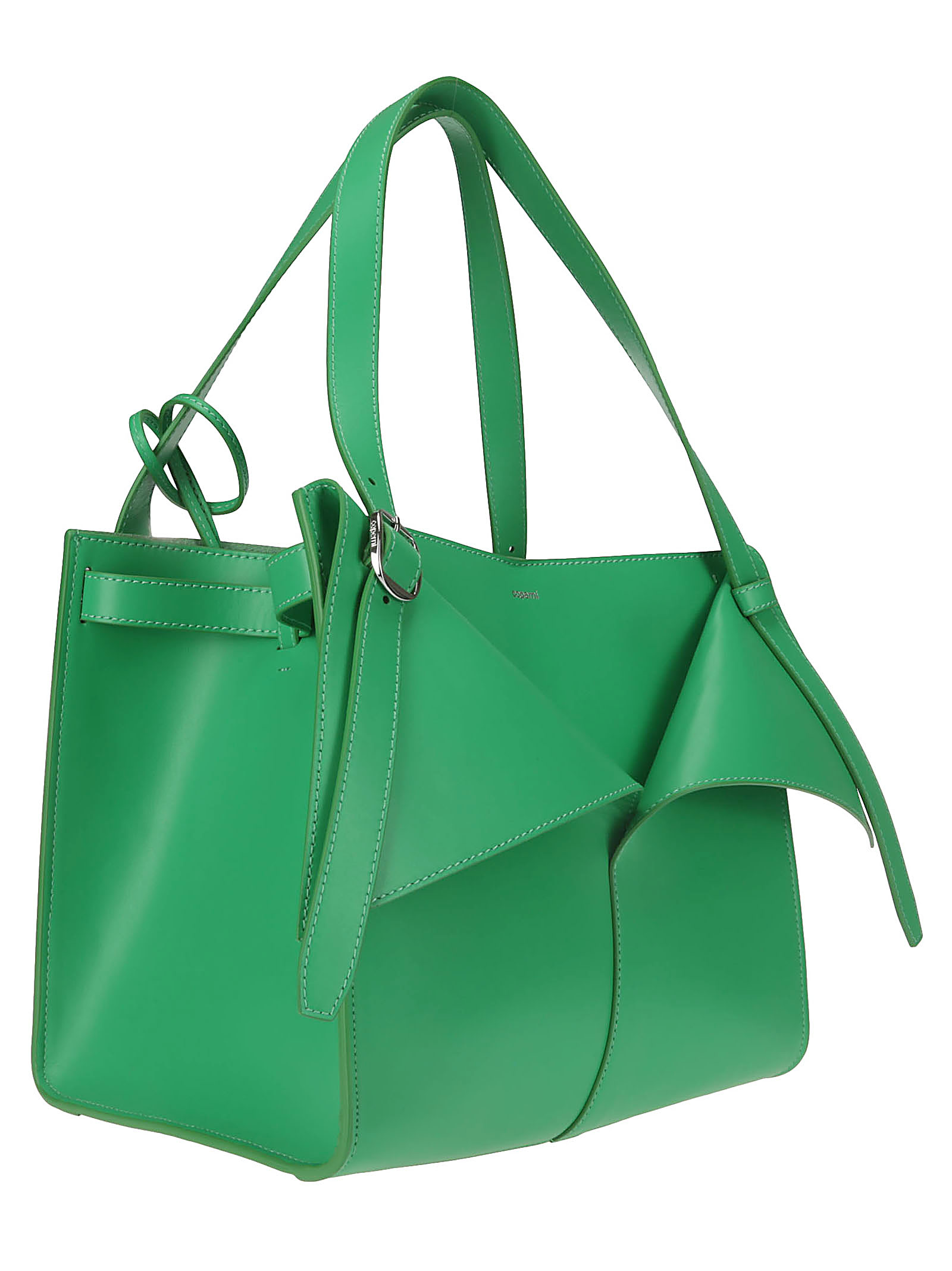 Shop Coperni Medium Belt Cabas Bag In Green