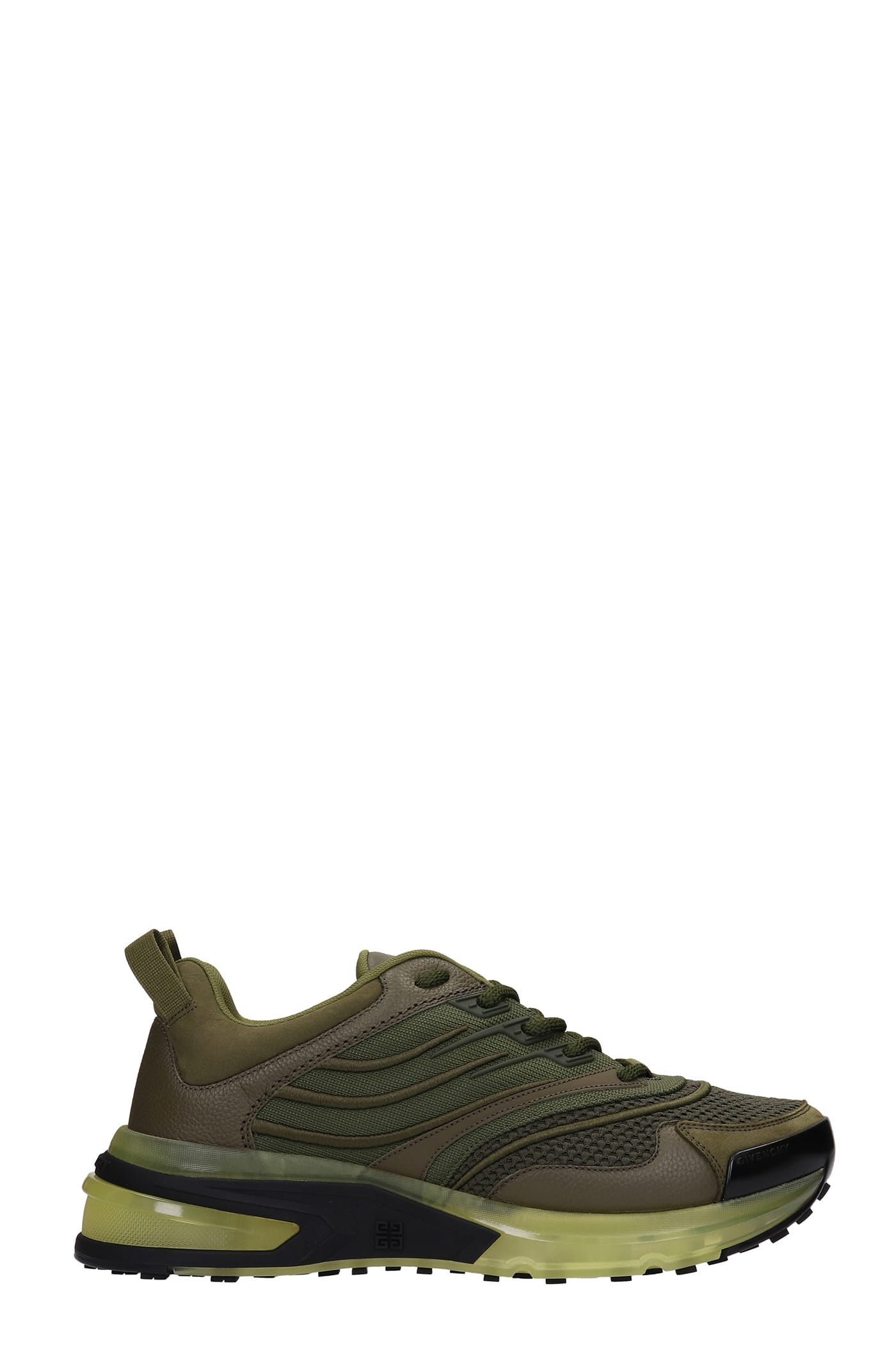 Givenchy Giv 1 Sneakers In Green Synthetic Fibers