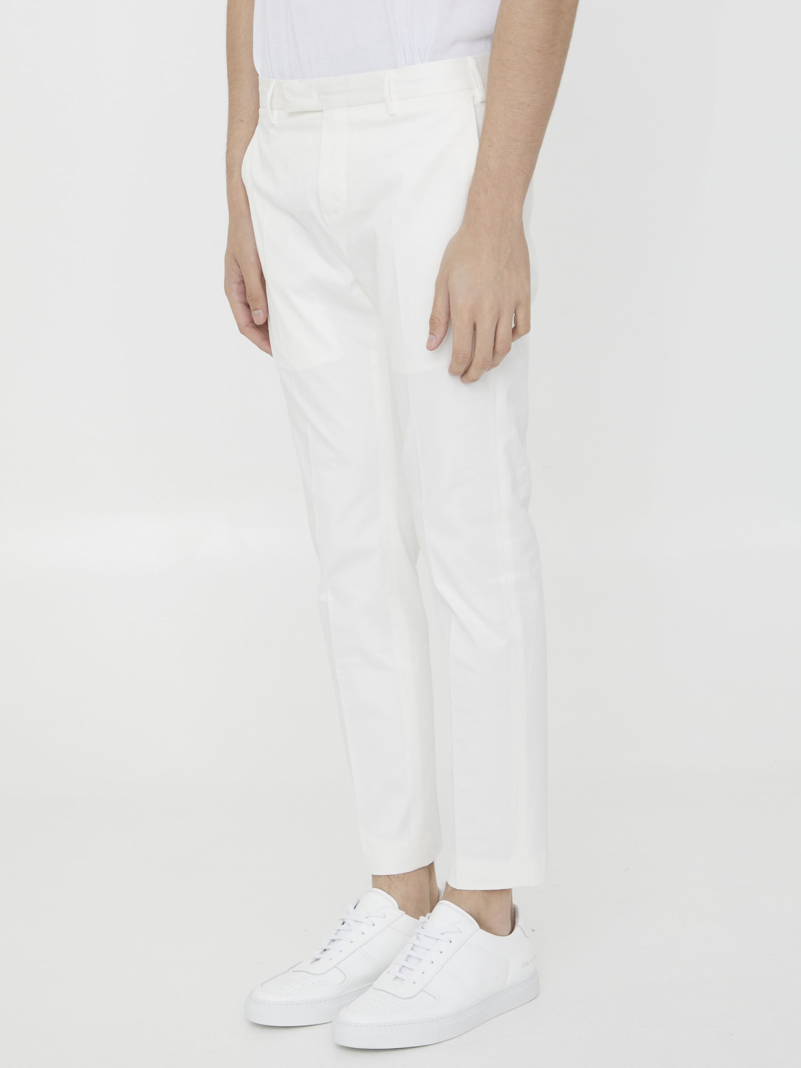 Shop Pt01 White Cotton Trousers