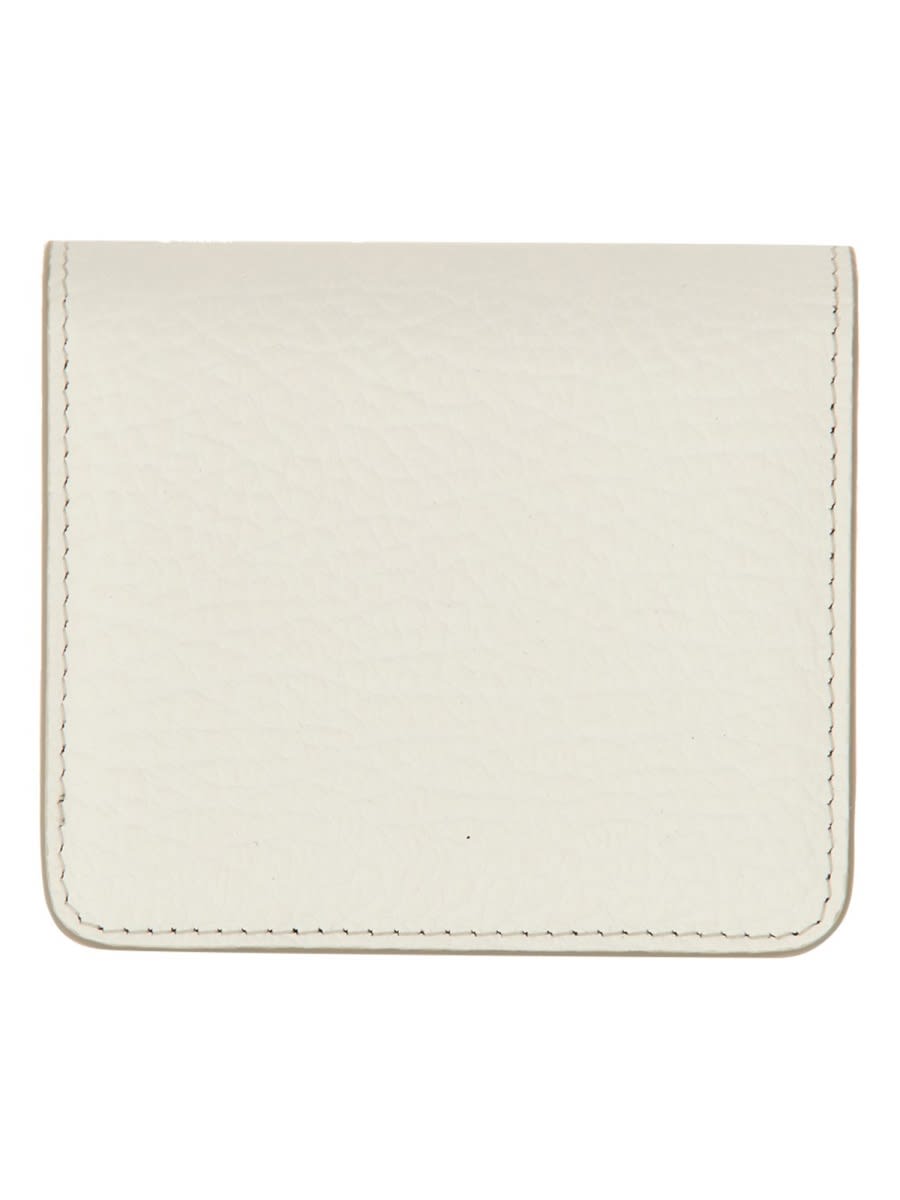 Shop Maison Margiela Wallet With Logo In White