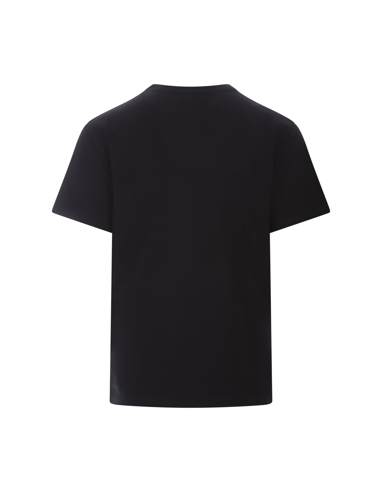 Shop Alexander Mcqueen Black T-shirt With Two-tone Logo