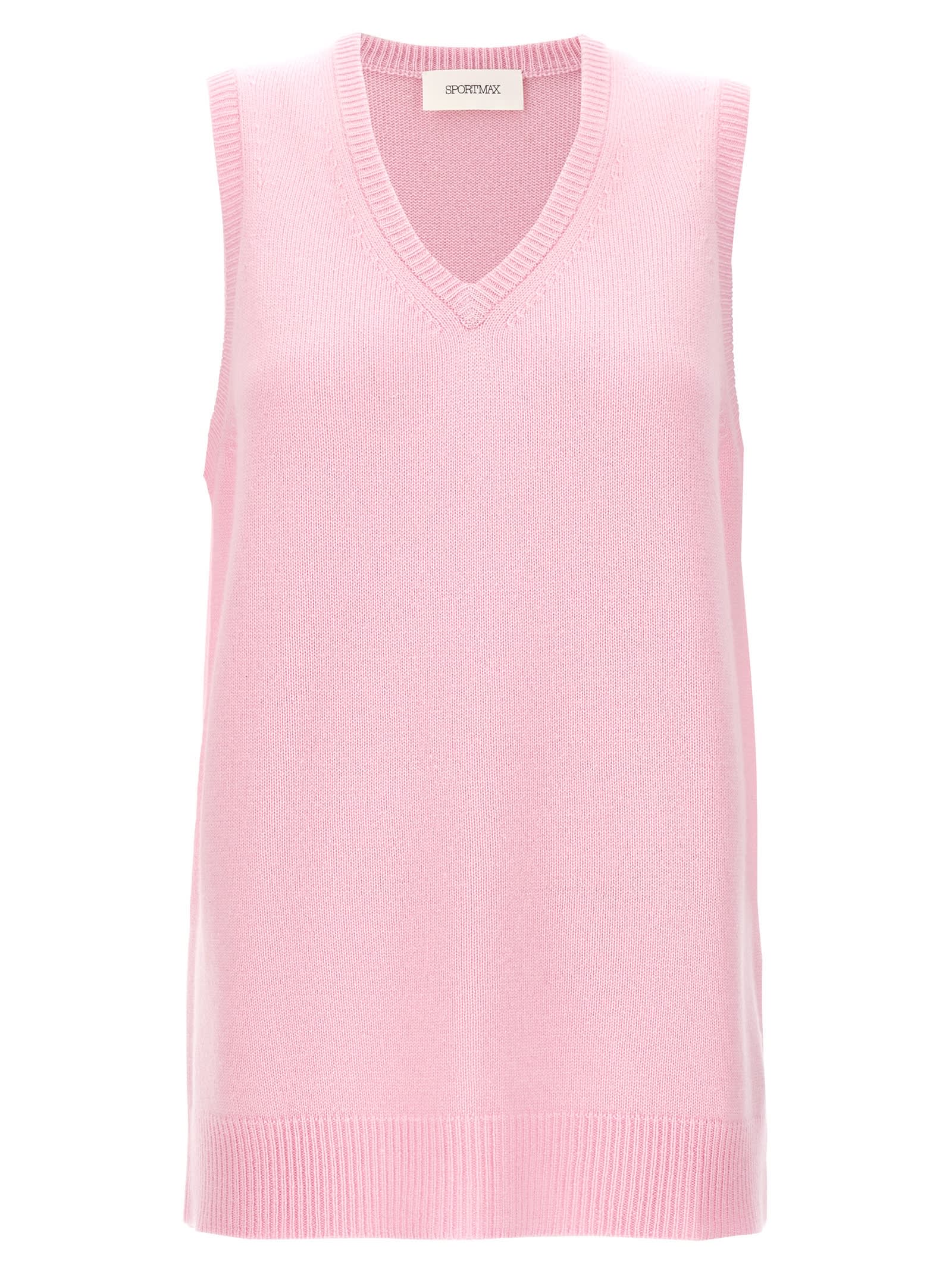 Sportmax Gimmy Vest In Pink