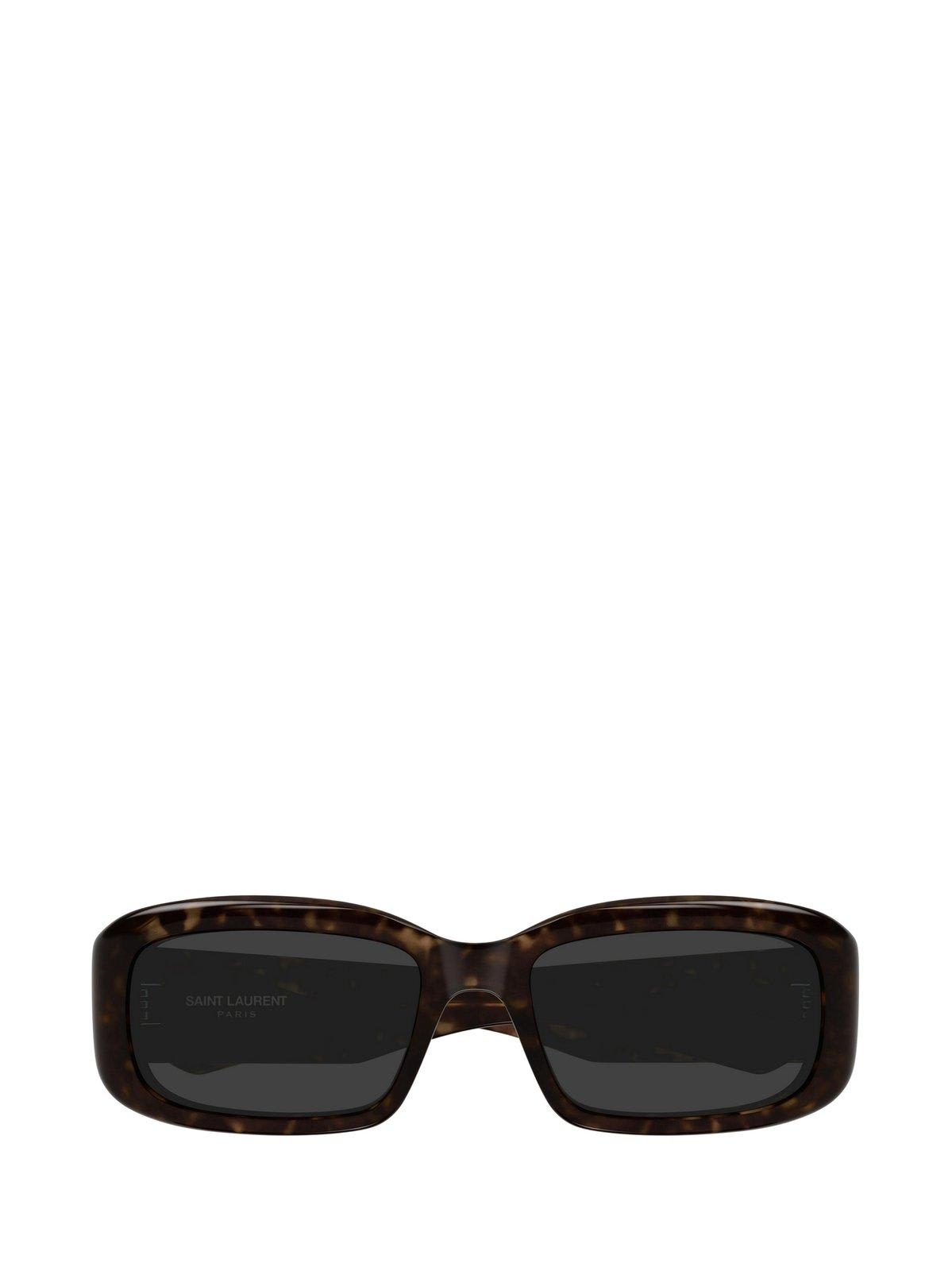 Saint Laurent Rectangle-frame Sunglasses In 002