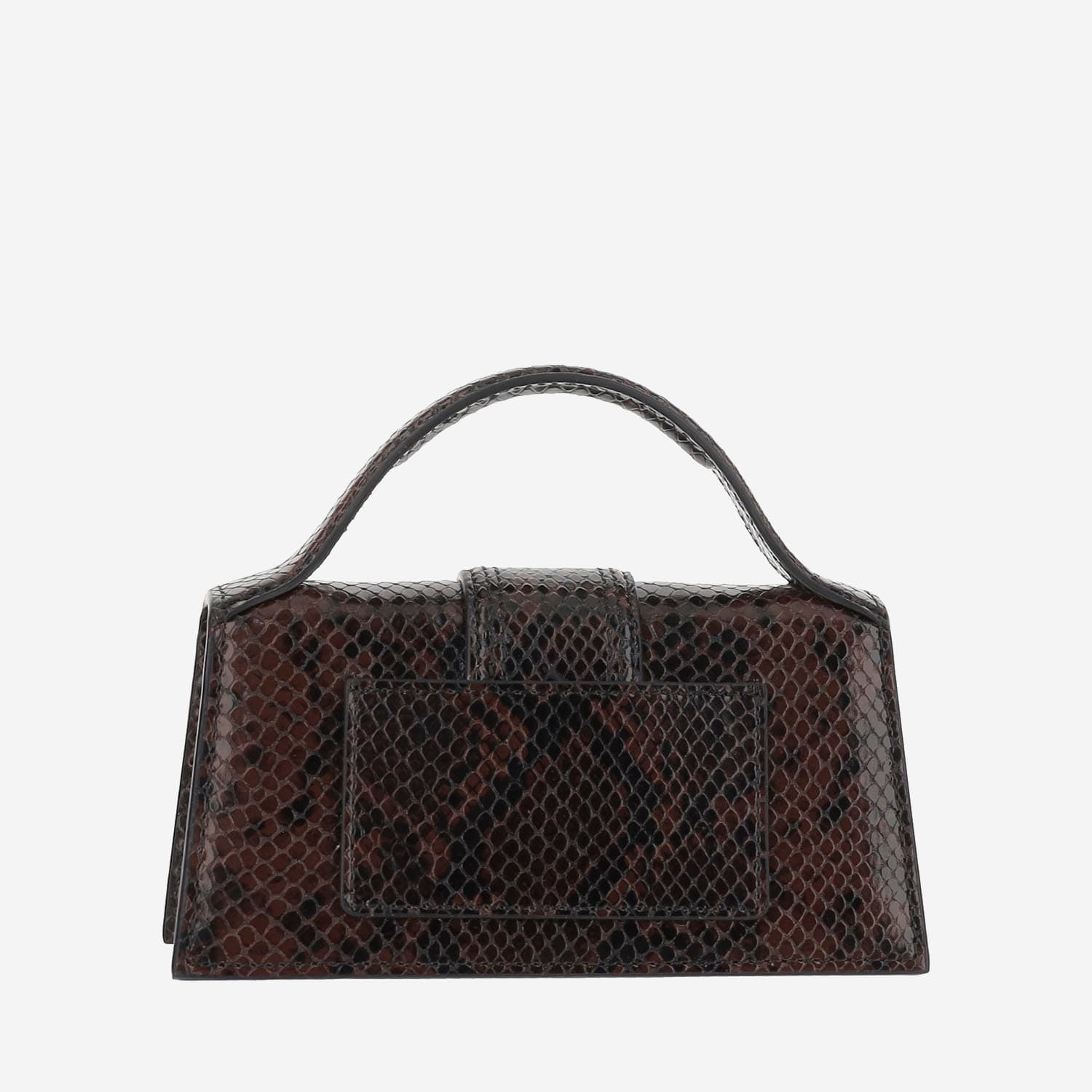 Jacquemus Womens Dark Brown Le Grand Bambino Leather Top Handle Bag In Brown