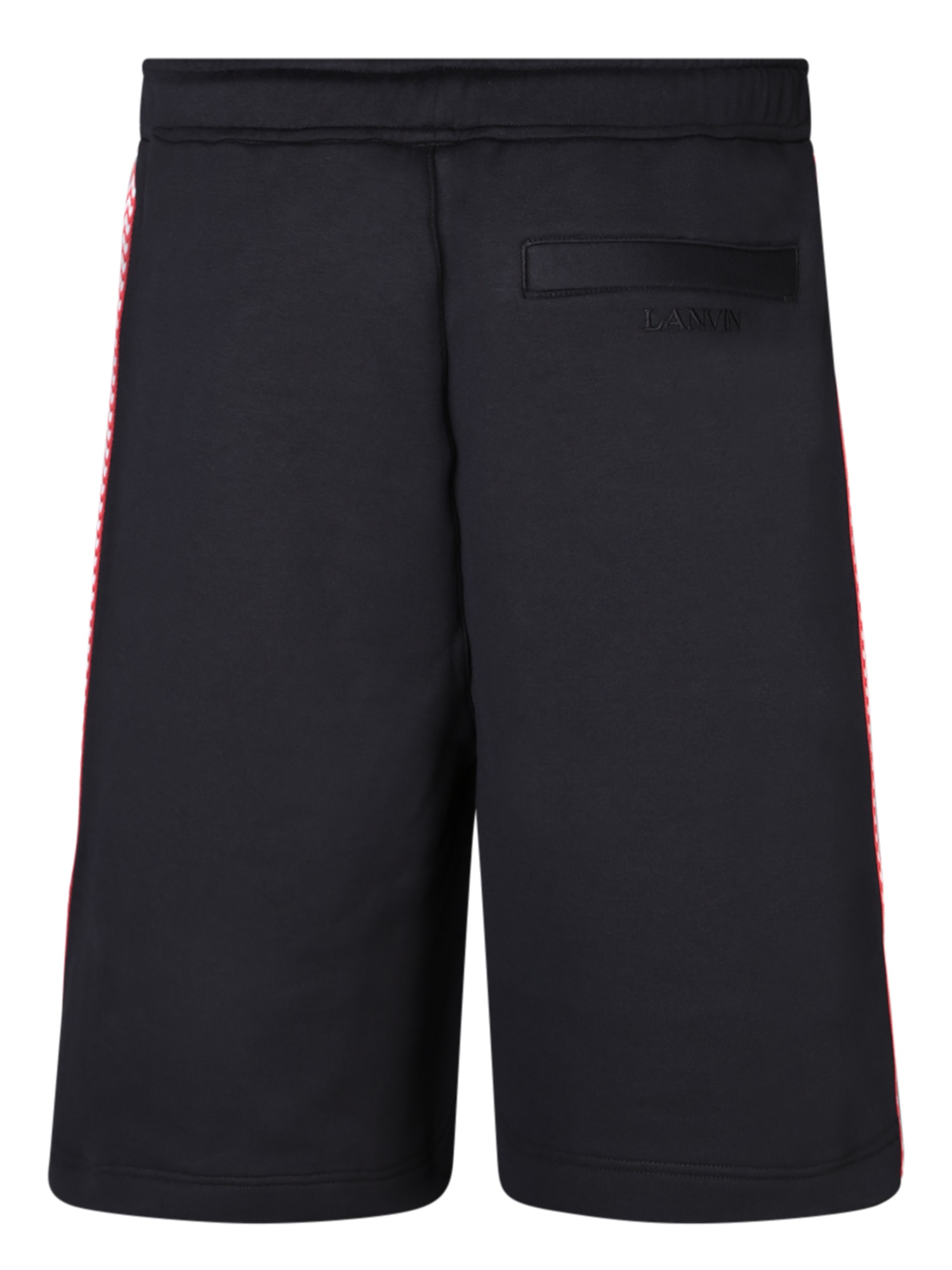 Shop Lanvin Curb Black Bermuda Shorts