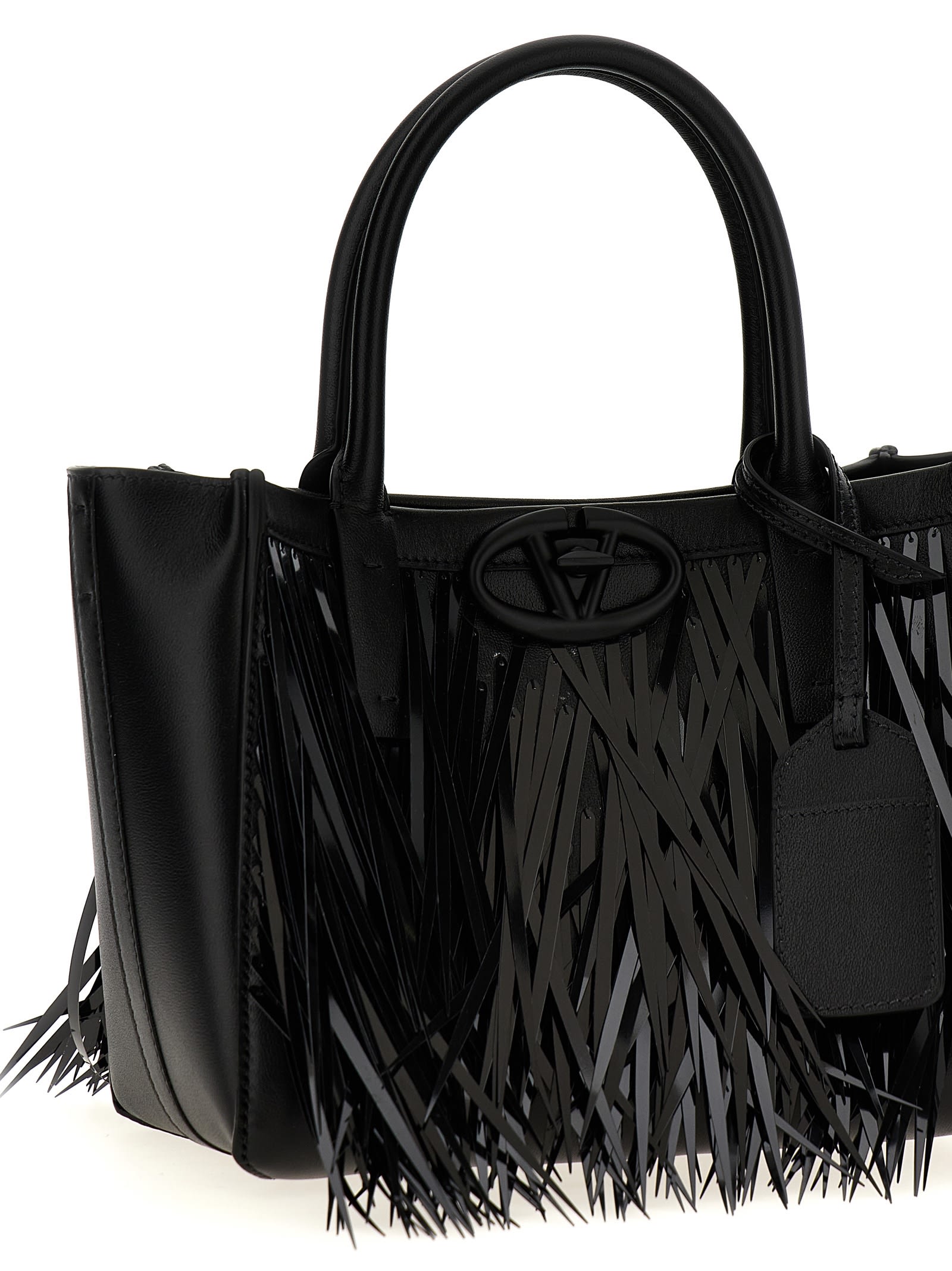 Shop Valentino Shooping  Garavani Small Tote Vlogo In Black