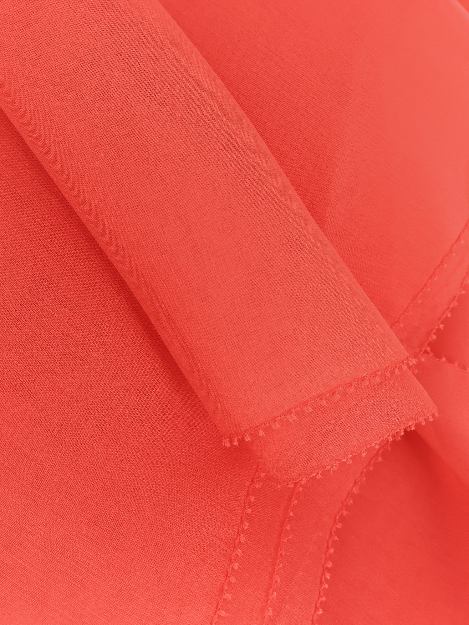 Max Mara Rivera Silk Chiffon Stole In Red