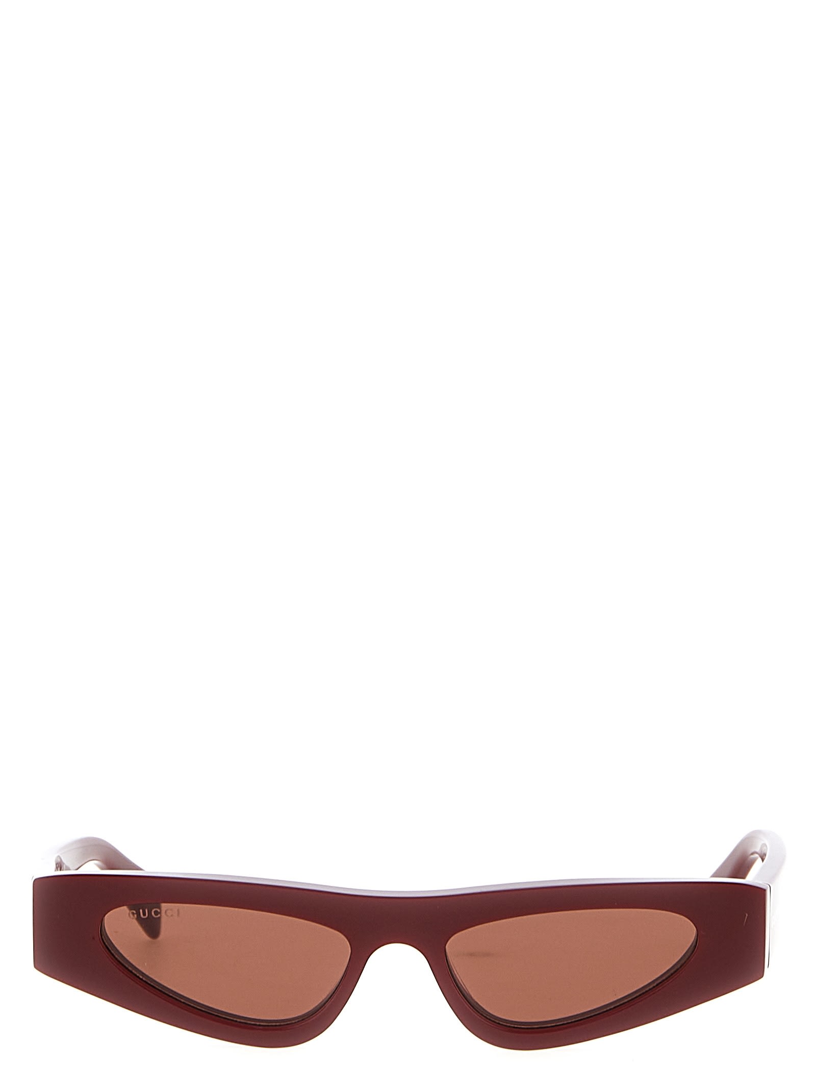 Shop Gucci Cat Eye Sunglasses In Bordeaux