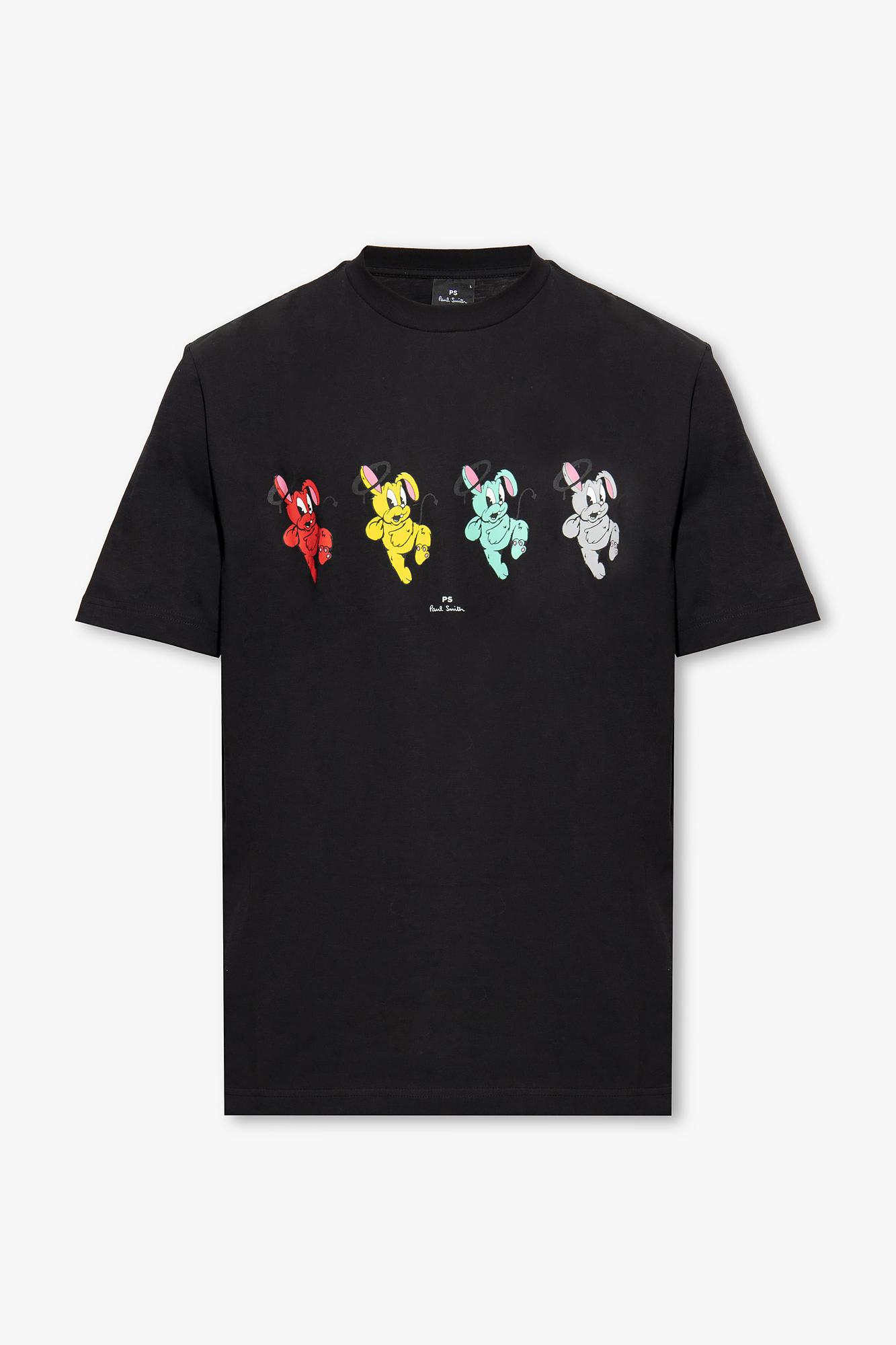 Paul Smith Printed T-shirt In Black
