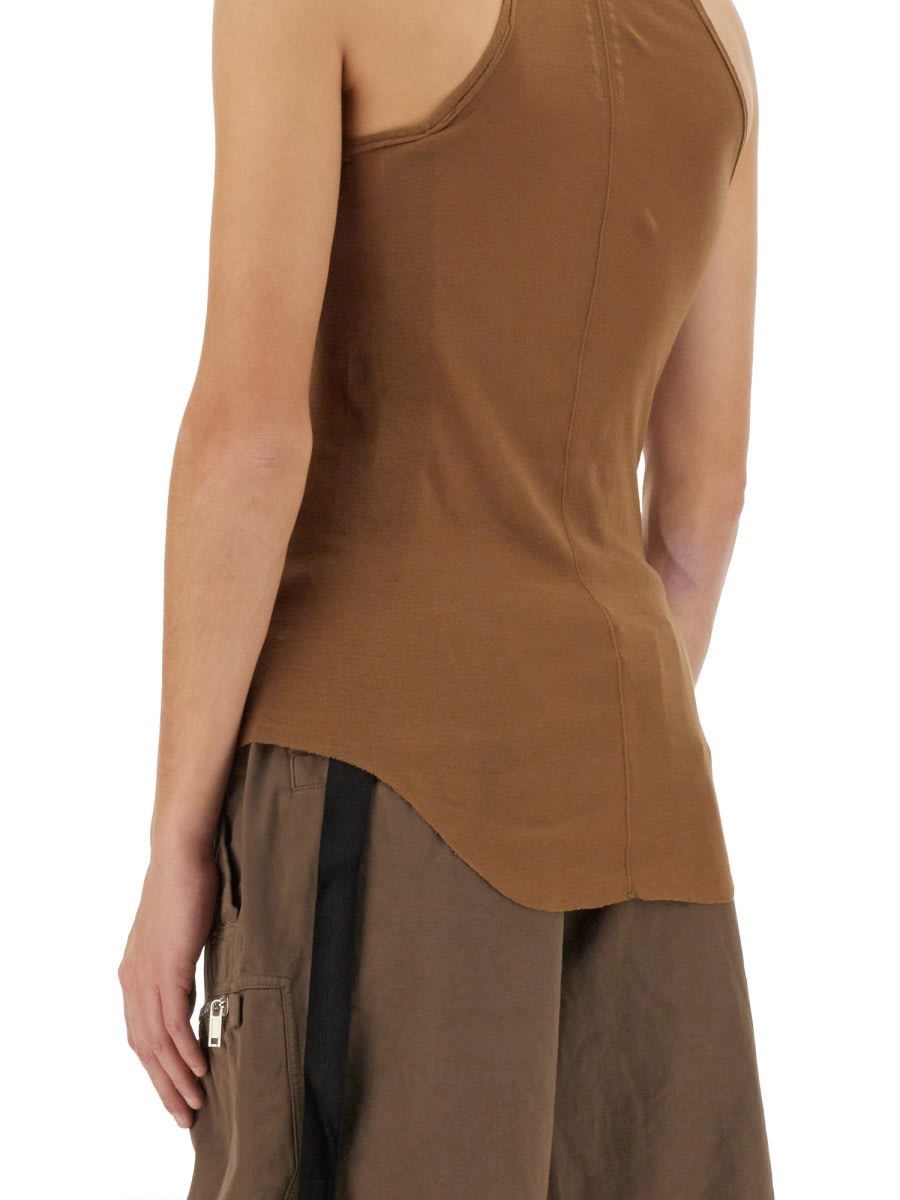 Shop Drkshdw Cotton Tank Top In Brown