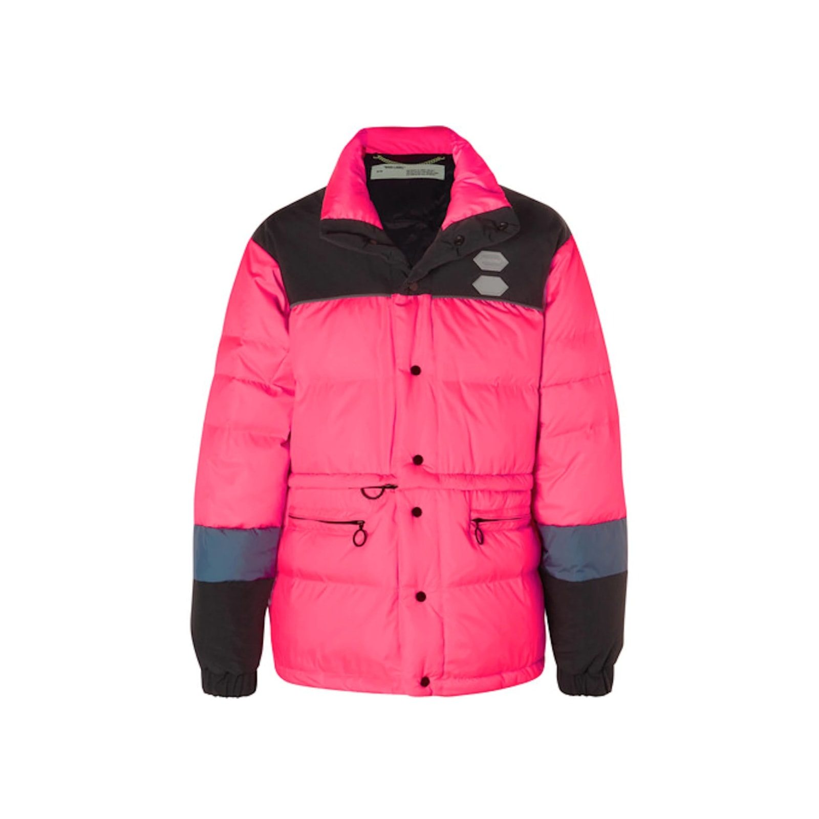 Shop Off-white Down Jacket In Pink