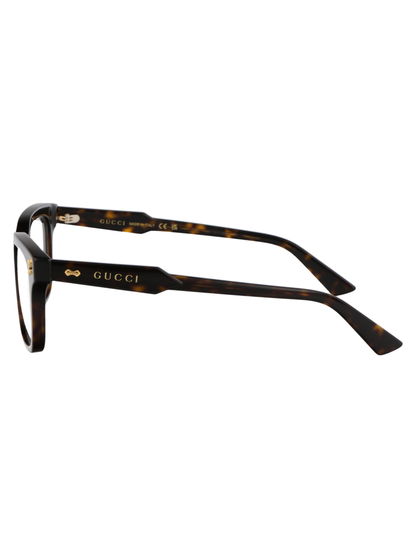 Shop Gucci Gg1265o Glasses In 007 Havana Havana Transparent