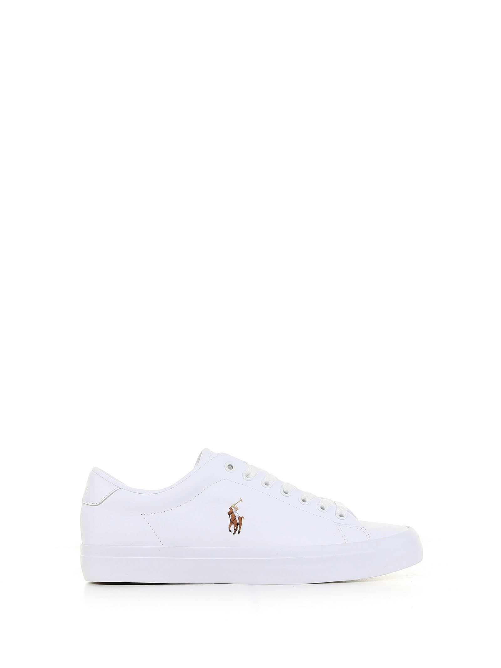 Polo Ralph Lauren Sneaker In Leather With Logo
