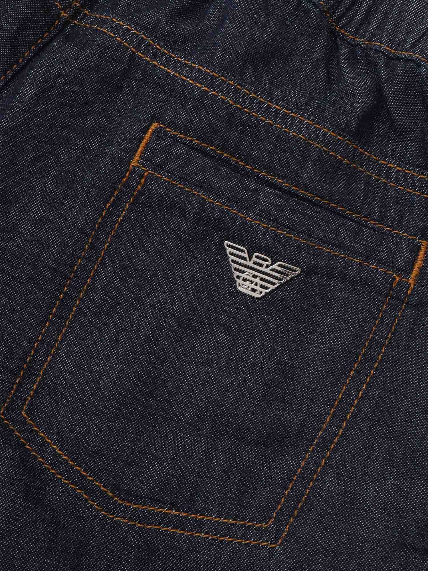 Emporio Armani 5 Pockets Pant In Black