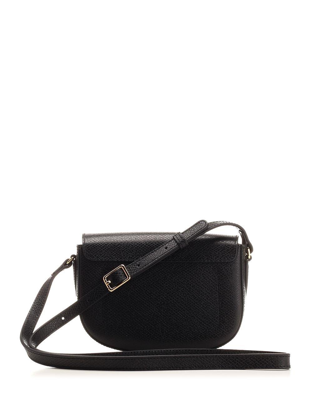 Longchamp S Épure Logo-debossed Crossbody Bag In Black