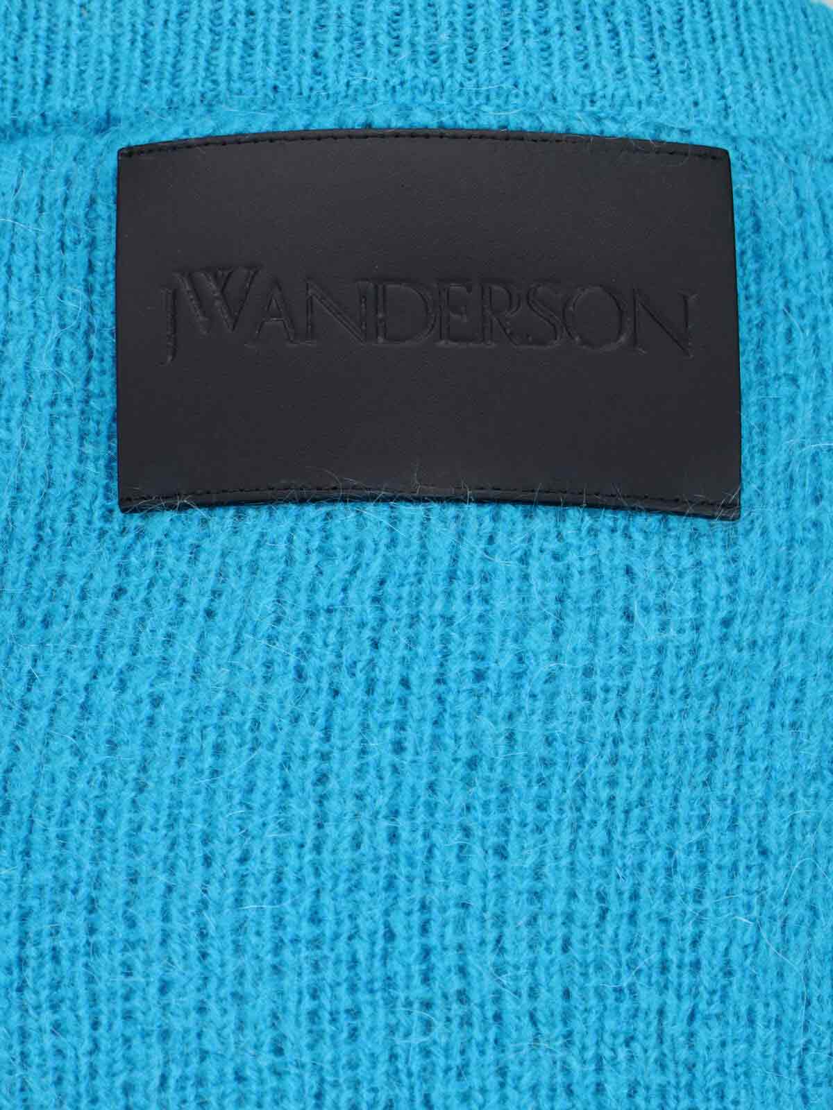 Shop Jw Anderson Knitted Shorts In Light Blue