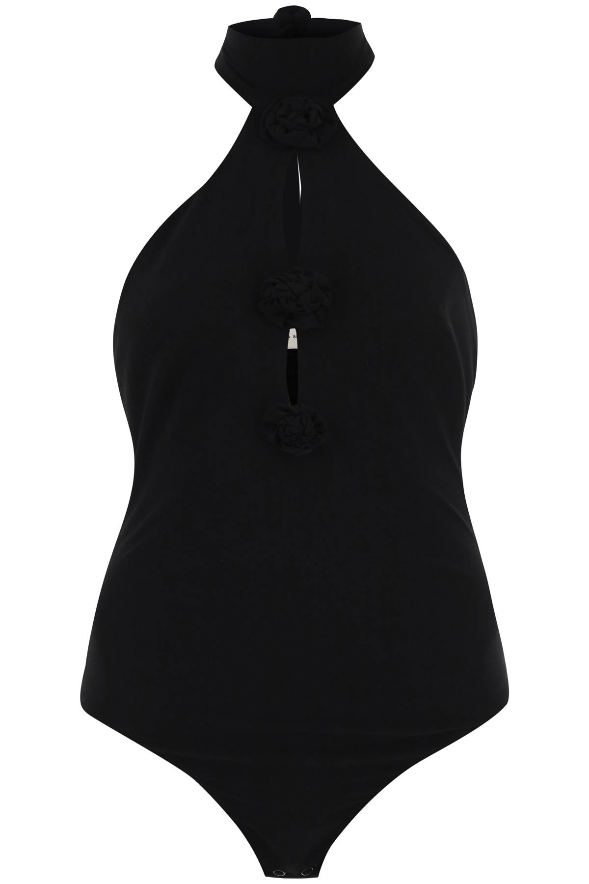 Shop Magda Butrym Grecian Halterneck Bodysuit In Black (black)