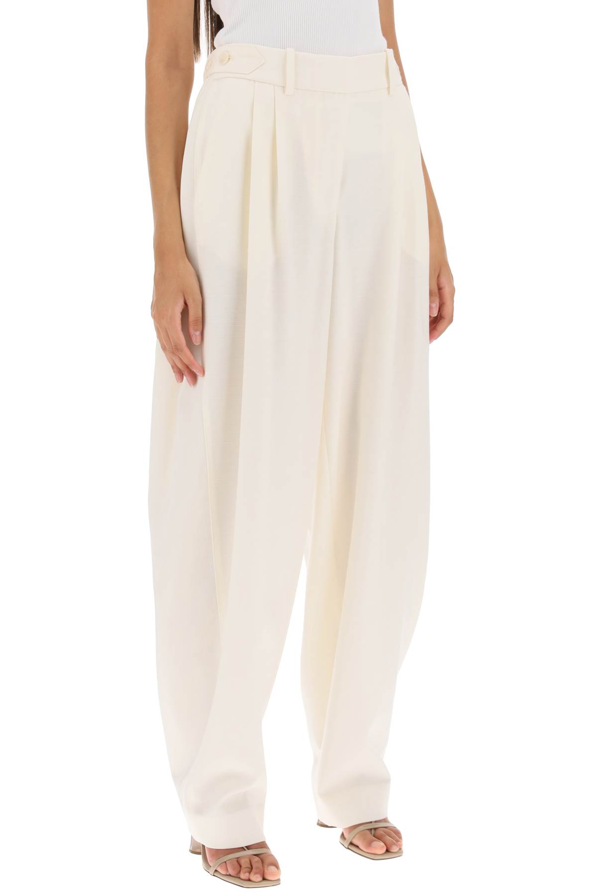 【送料&関税込】Stella McCartney Curved Leg Pants Stella Mccartney Curved Leg Pants In White | ModeSens