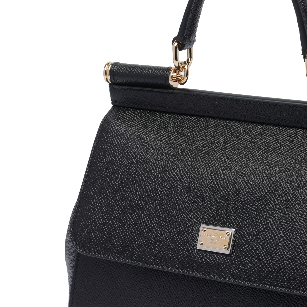 Dolce & Gabbana Medium Sicily Handbag In Black
