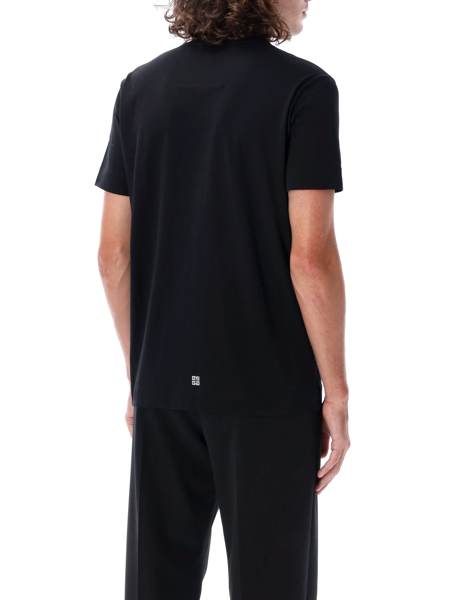 Shop Givenchy Logo T-shirt In Black