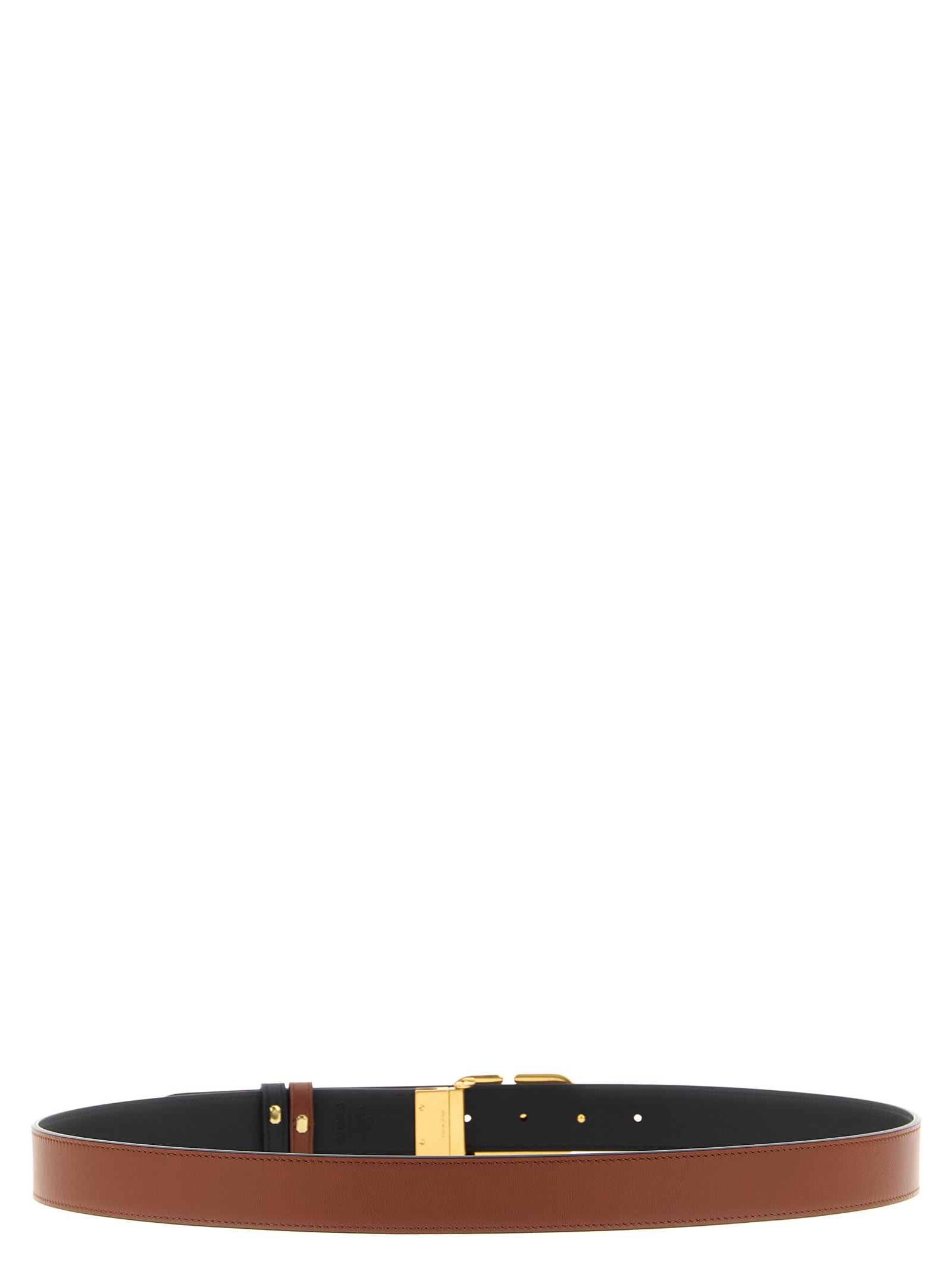 Valentino Garavani  Garavani Vlogo Reversible Belt In Brown