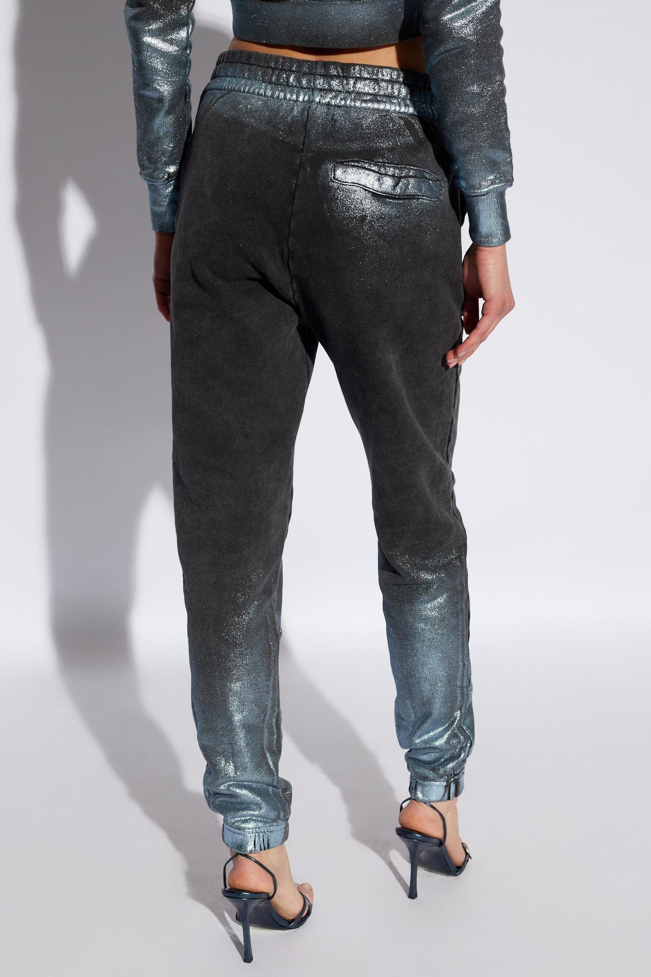 Shop Diesel Painted Track Pants In Non Definito