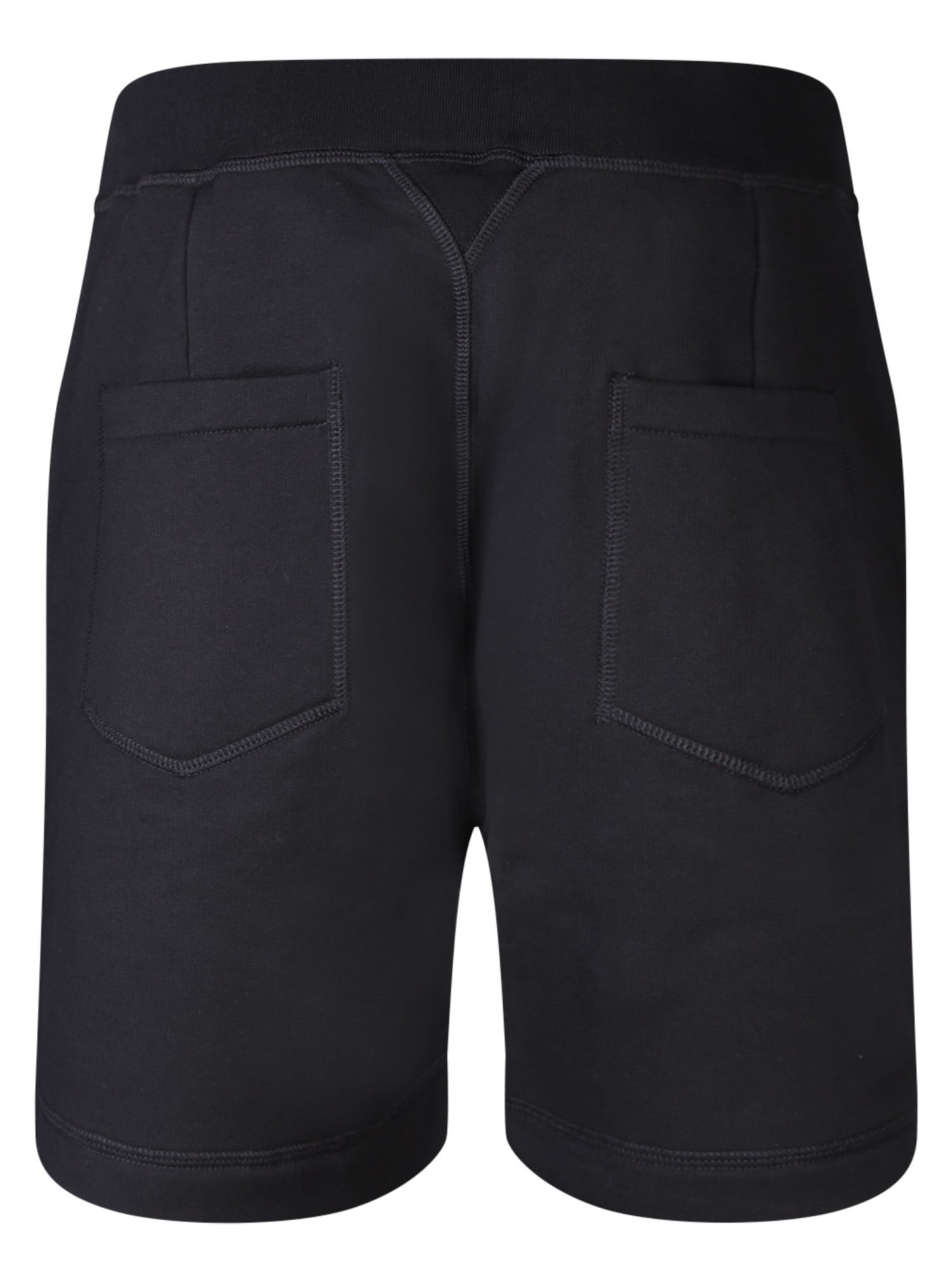 Shop Dsquared2 Be Icon Relax Black Shorts