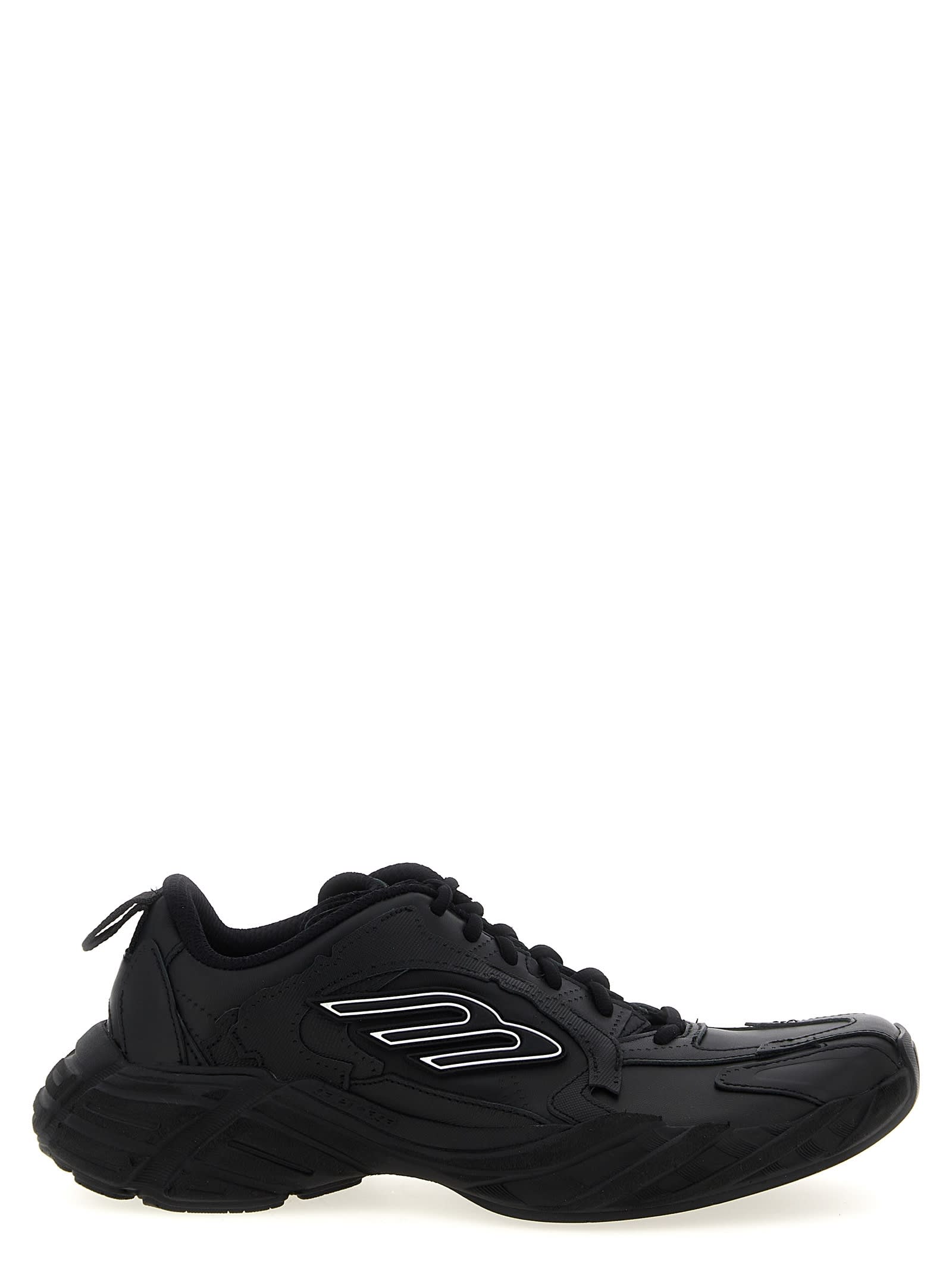 Balenciaga Monday Low-top Sneakers In Black