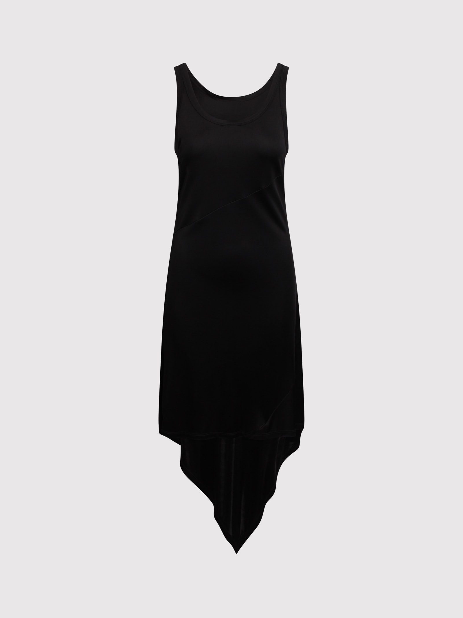 Helmut Lang Asymmetric Dress In Black