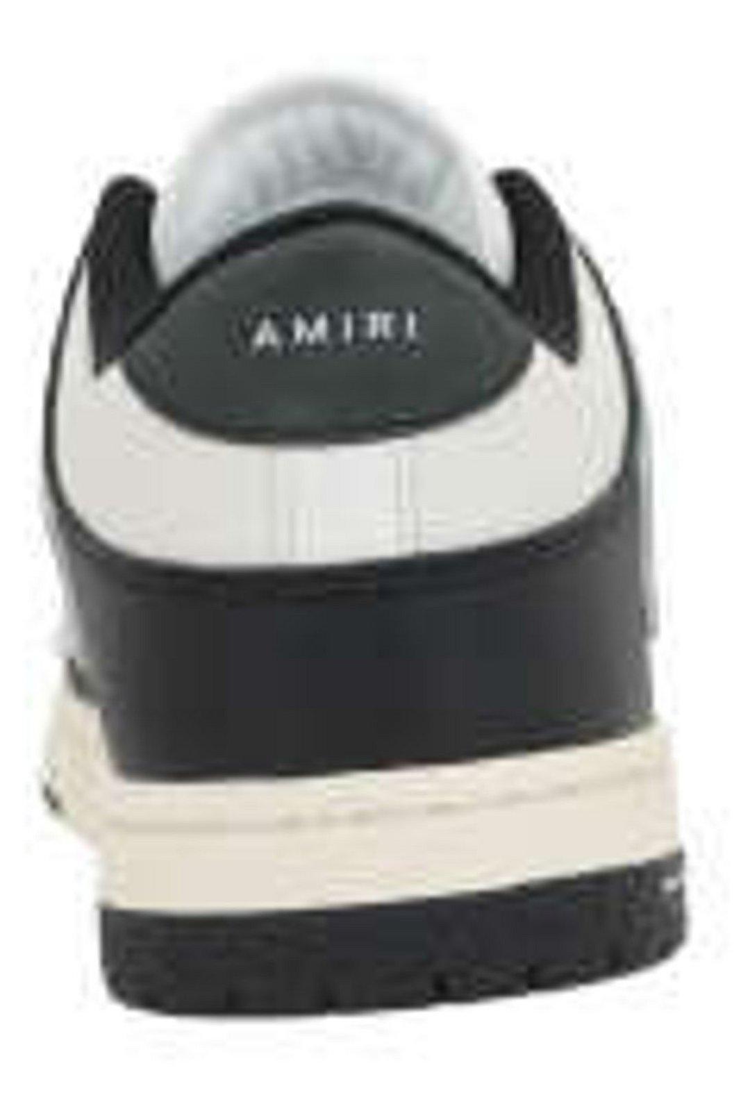 Shop Amiri Bone Patch Low-top Sneakers In Bianco E Nero