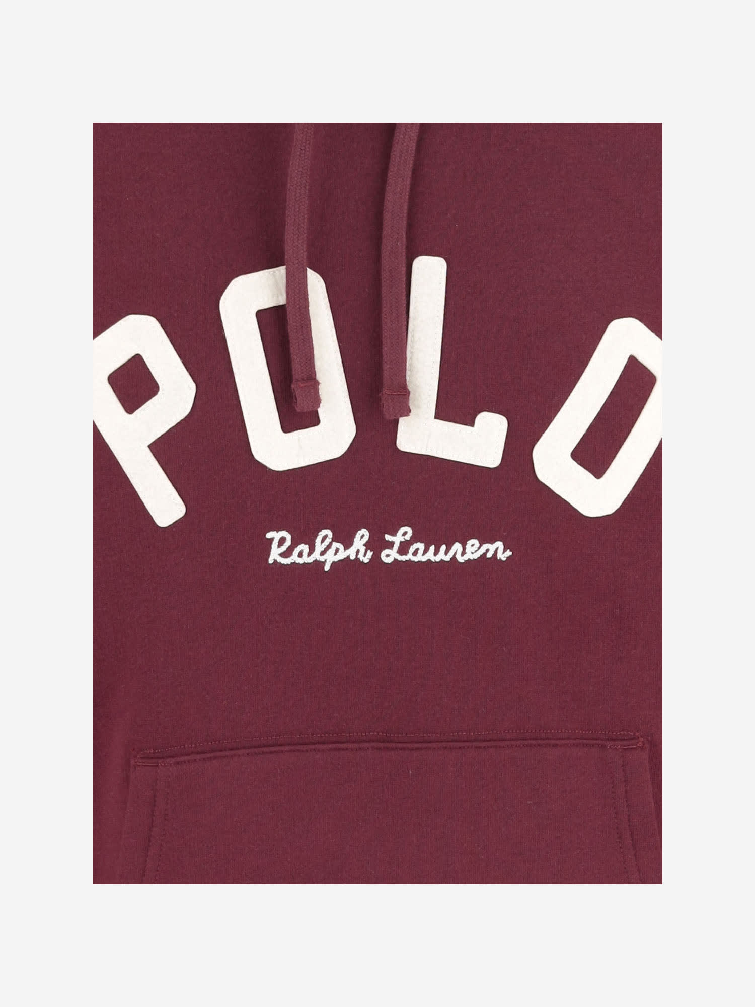 Shop Polo Ralph Lauren Cotton Blend Sweatshirt With Logo In Red