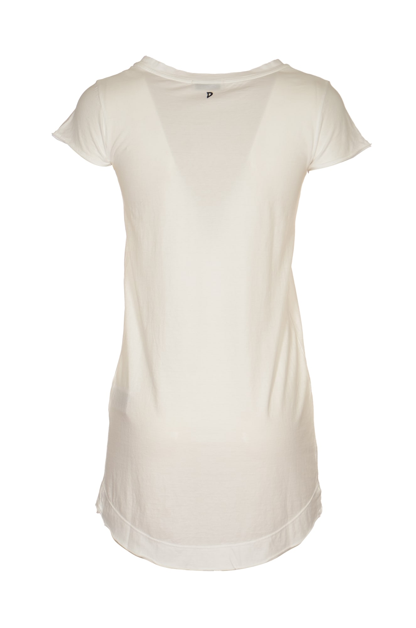 Shop Dondup Capped Sleeve Long T-shirt
