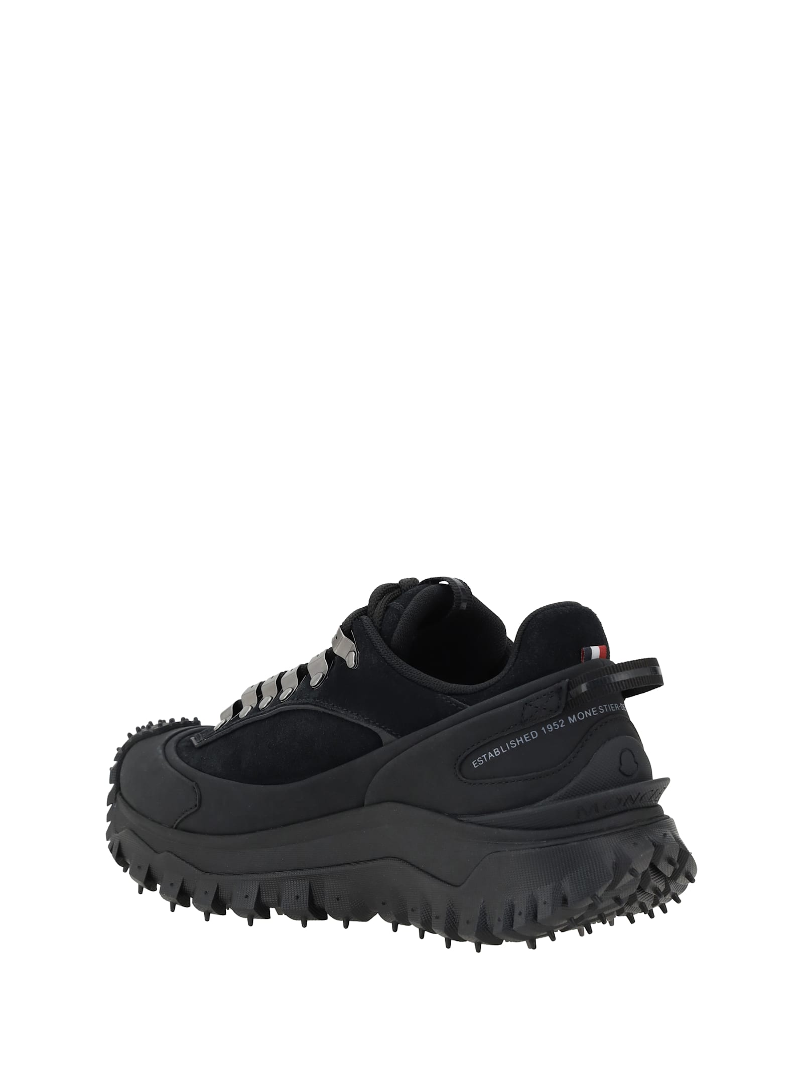 Shop Moncler Trailgrip Apex Sneakers In 999