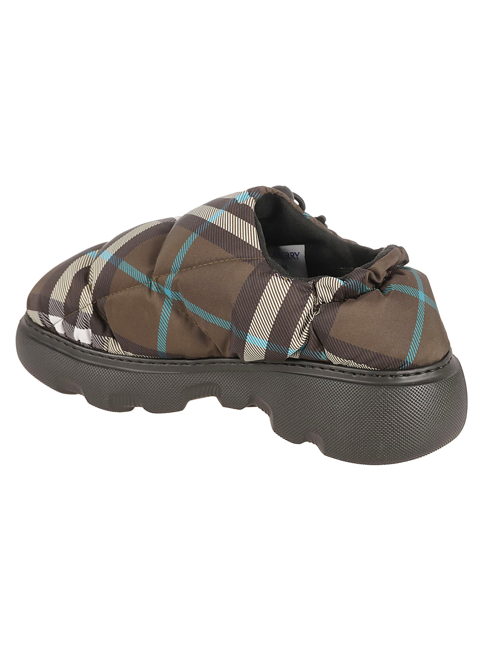 Shop Burberry Fabric Rubber Sole Sneakers In Snug Ip Check