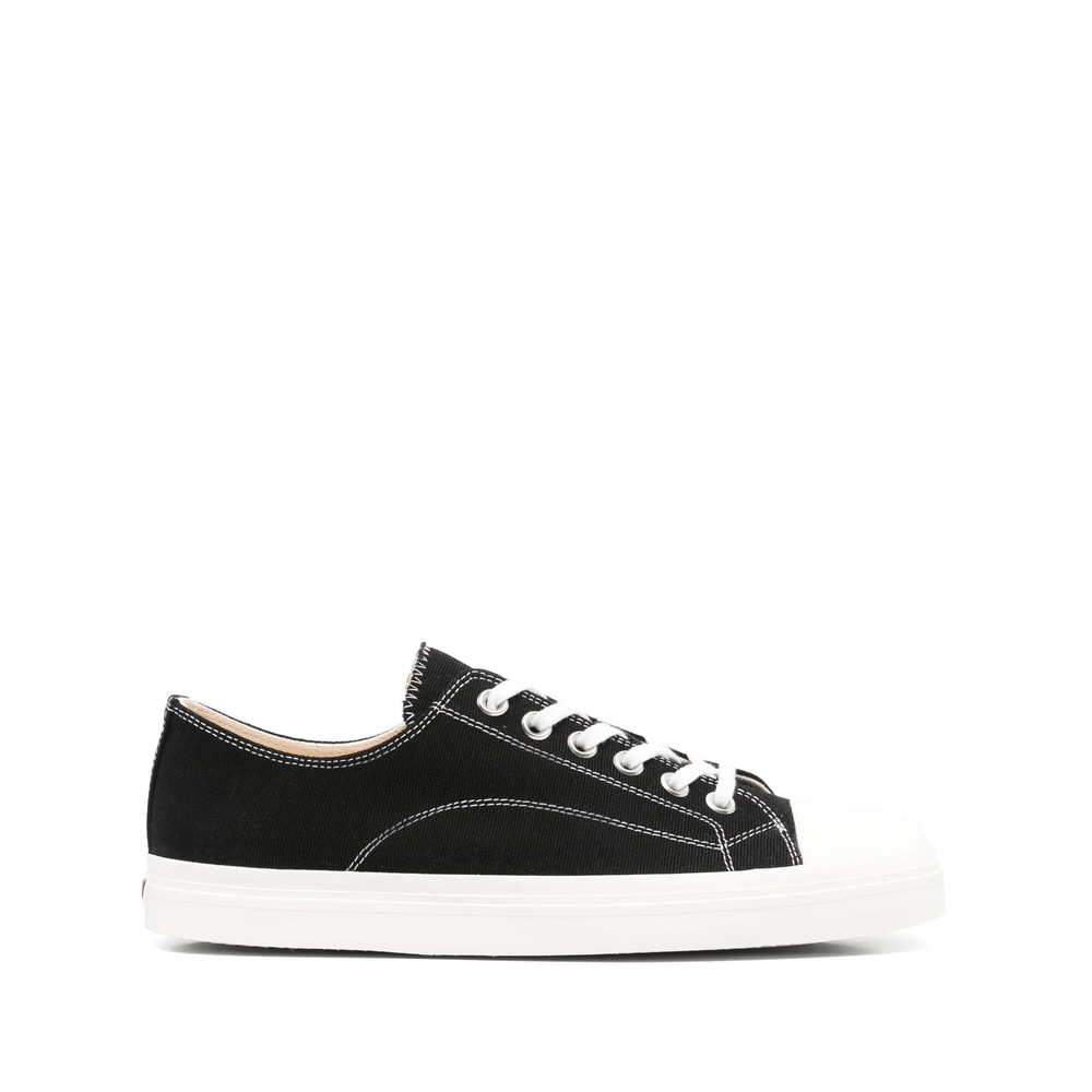 Moschino Square-toe Sneakers In Black