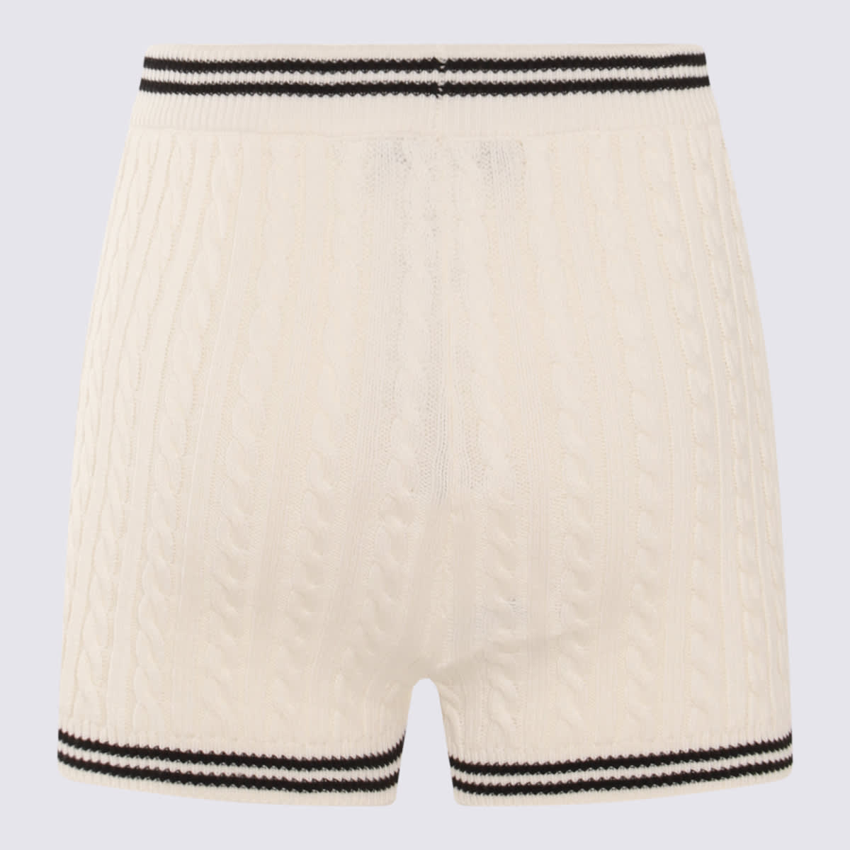 Shop Alessandra Rich White Cotton Shorts