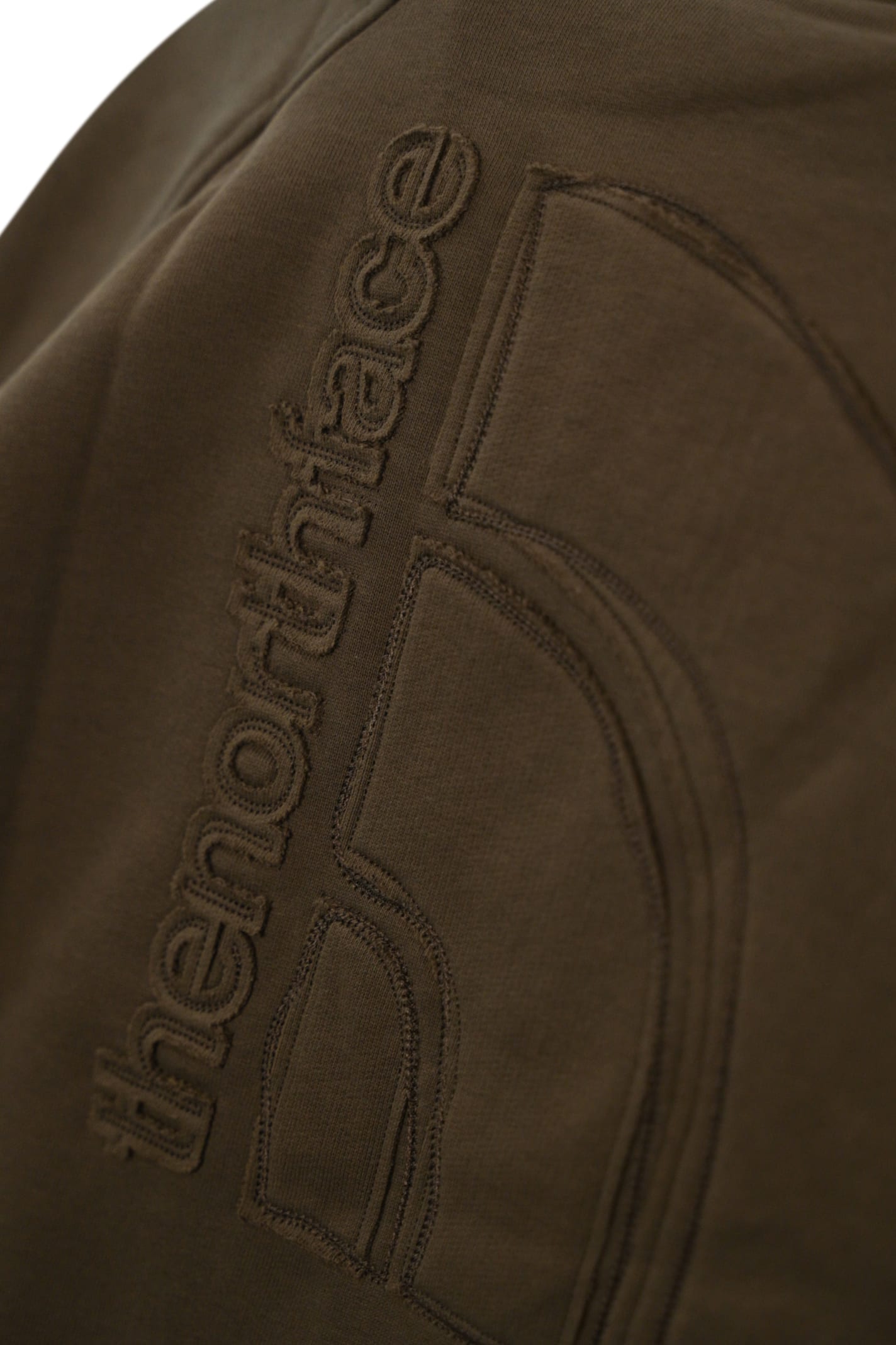 The North Face Rmst Logo Relaxed Cotton Sweatshirt In Smokey Brown