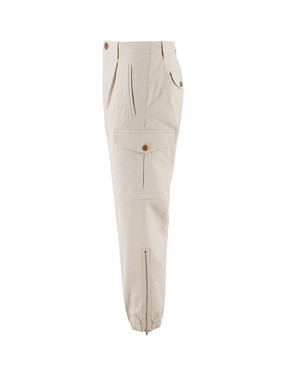 Shop Brunello Cucinelli Trousers In Beige