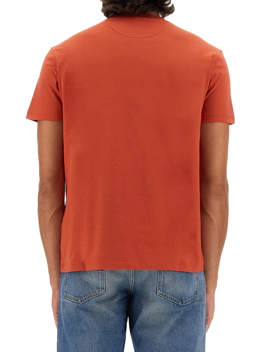 Valentino Relaxed-fit Orange Cotton T-shirt In Orange