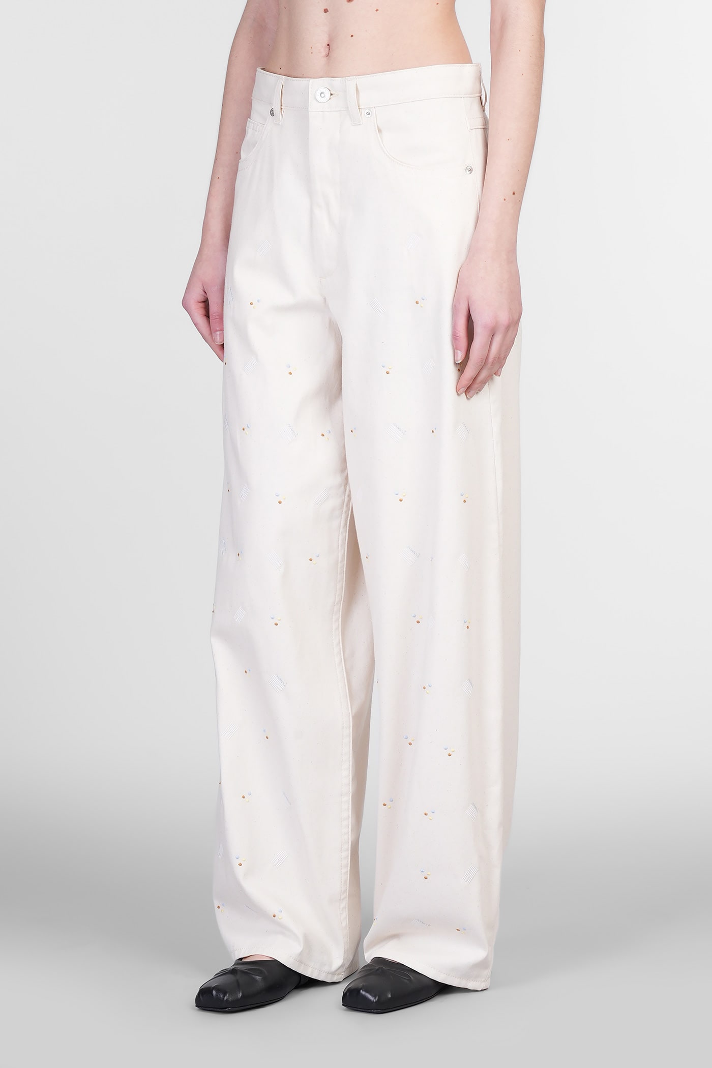 Marni Pants In Beige Cotton