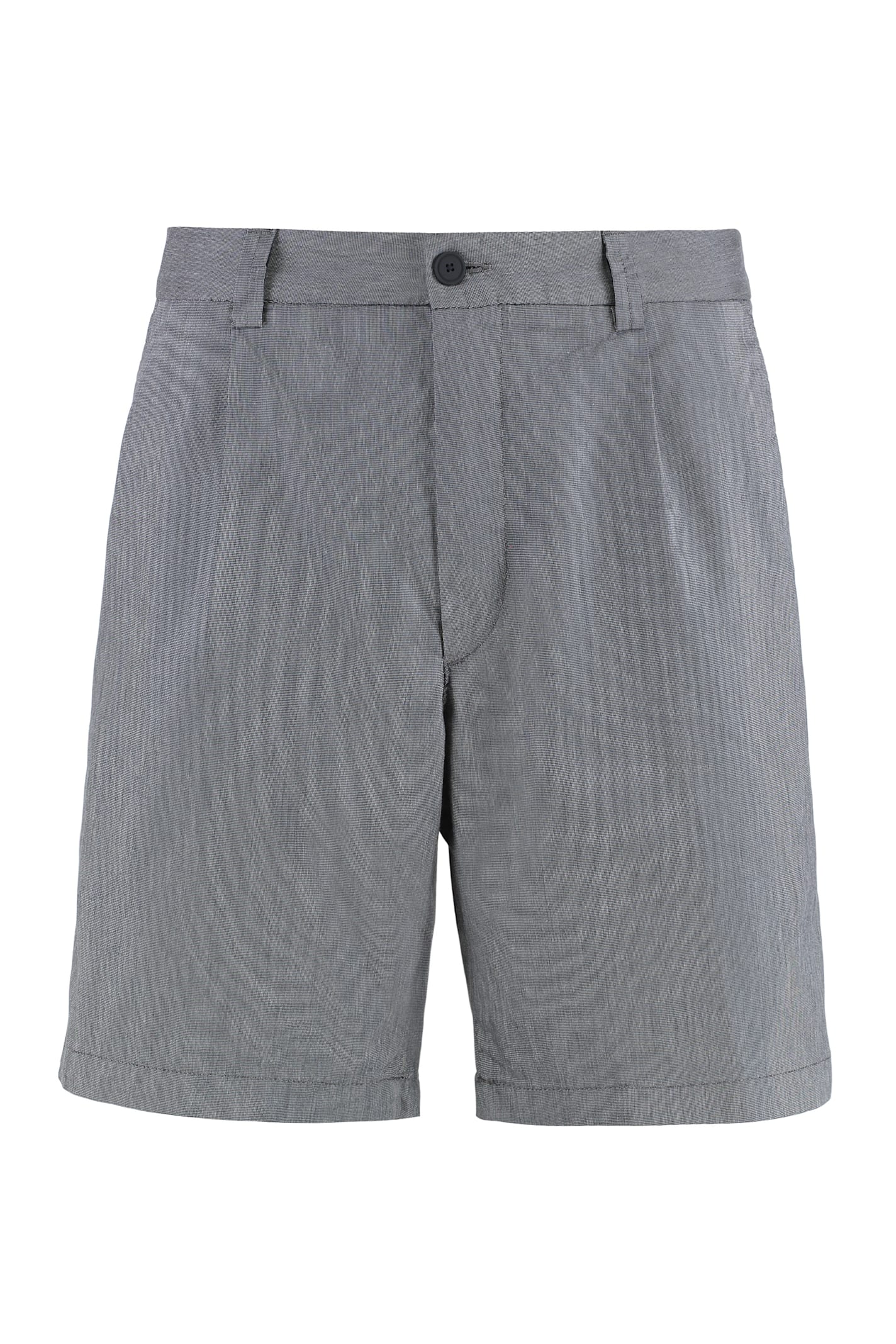Cotton Blend Bermuda Shorts