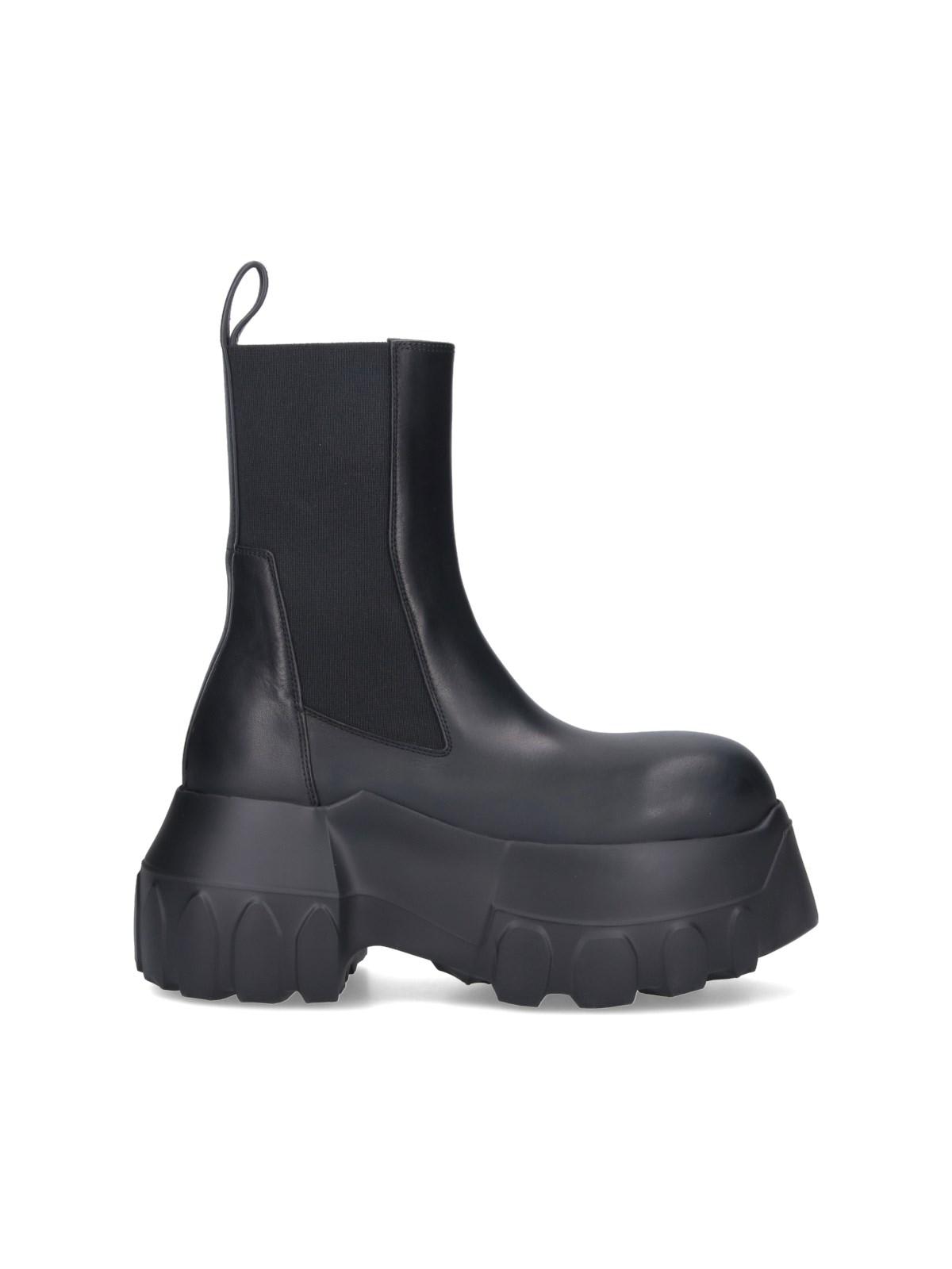 Shop Rick Owens Porterville Platform Boots In Black